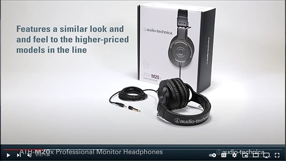 אוזניות AUDIO TECHNICA ATH-M20X