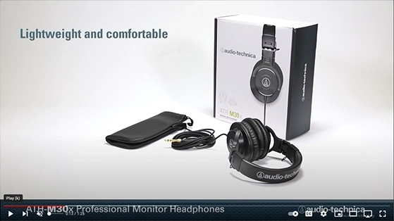 אוזניות AUDIO TECHNICA ATH-M30X