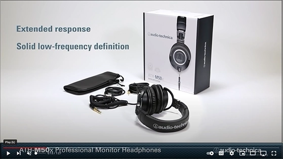 אוזניות AUDIO TECHNICA ATH-M50X