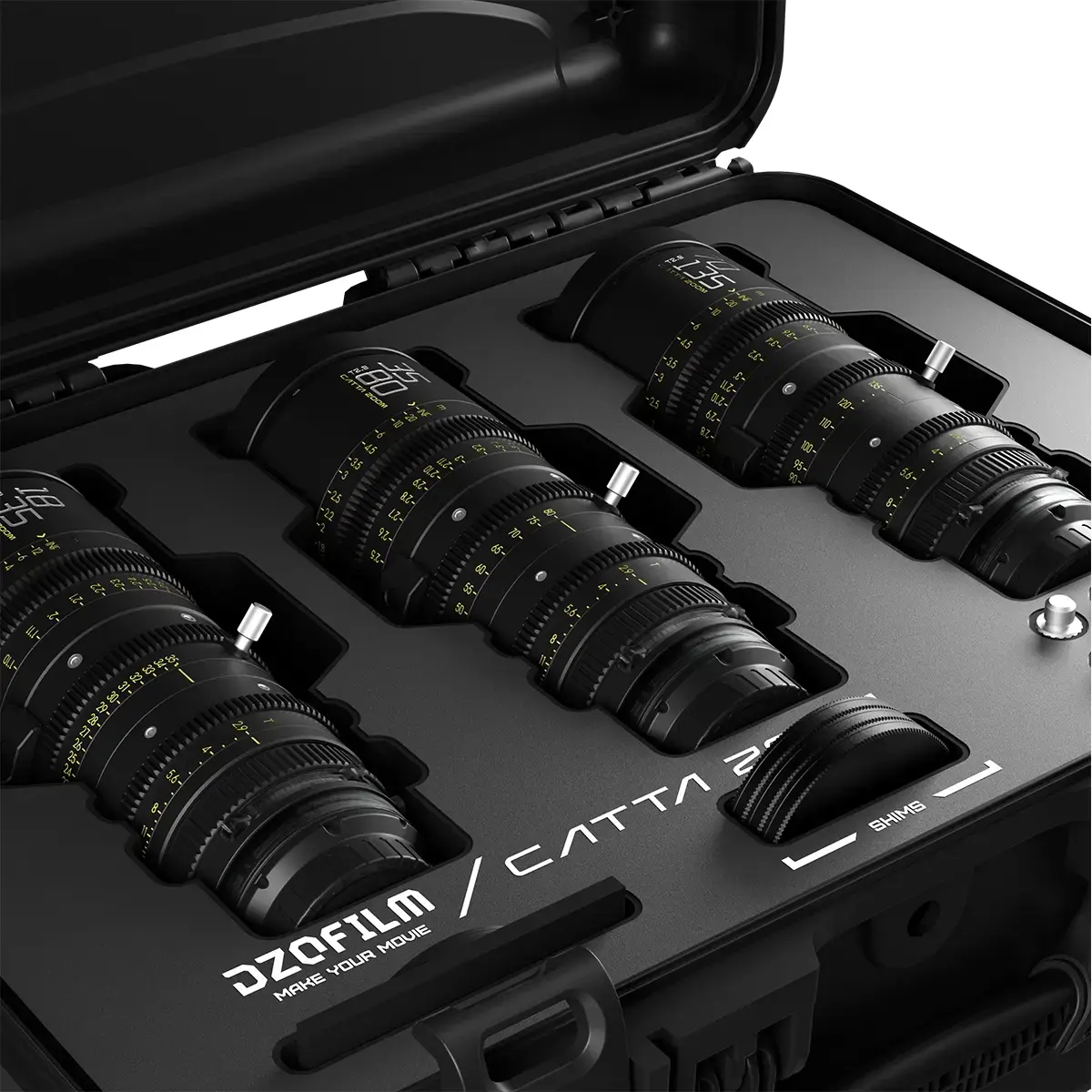 סט עדשות DZOFilm Catta 18-35 & 35-80 & 70-135mm T2.9-E Mount