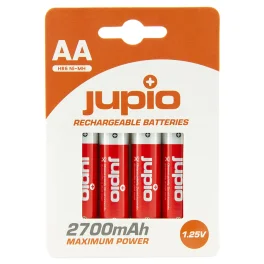 סט 4 סוללות נטענות Jupio AA 2700mA