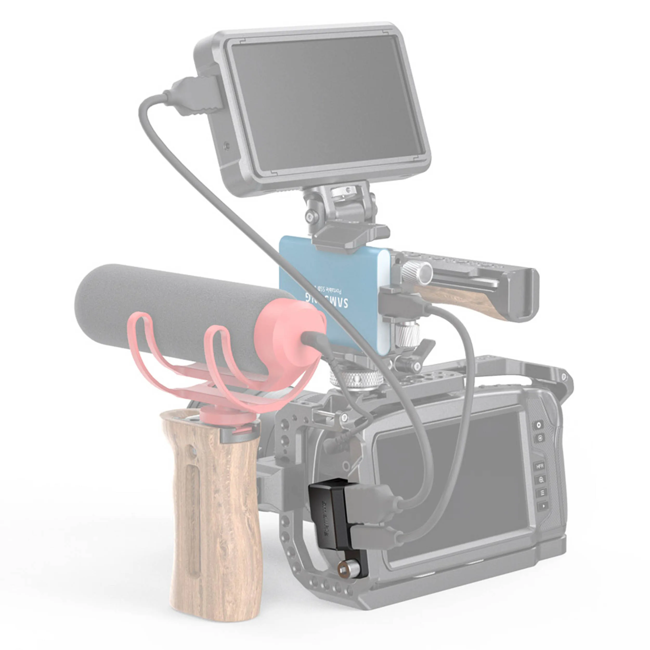 מאריך זוויתי HDMI & TYPE-C למצלמות BMCC 4K & 6K