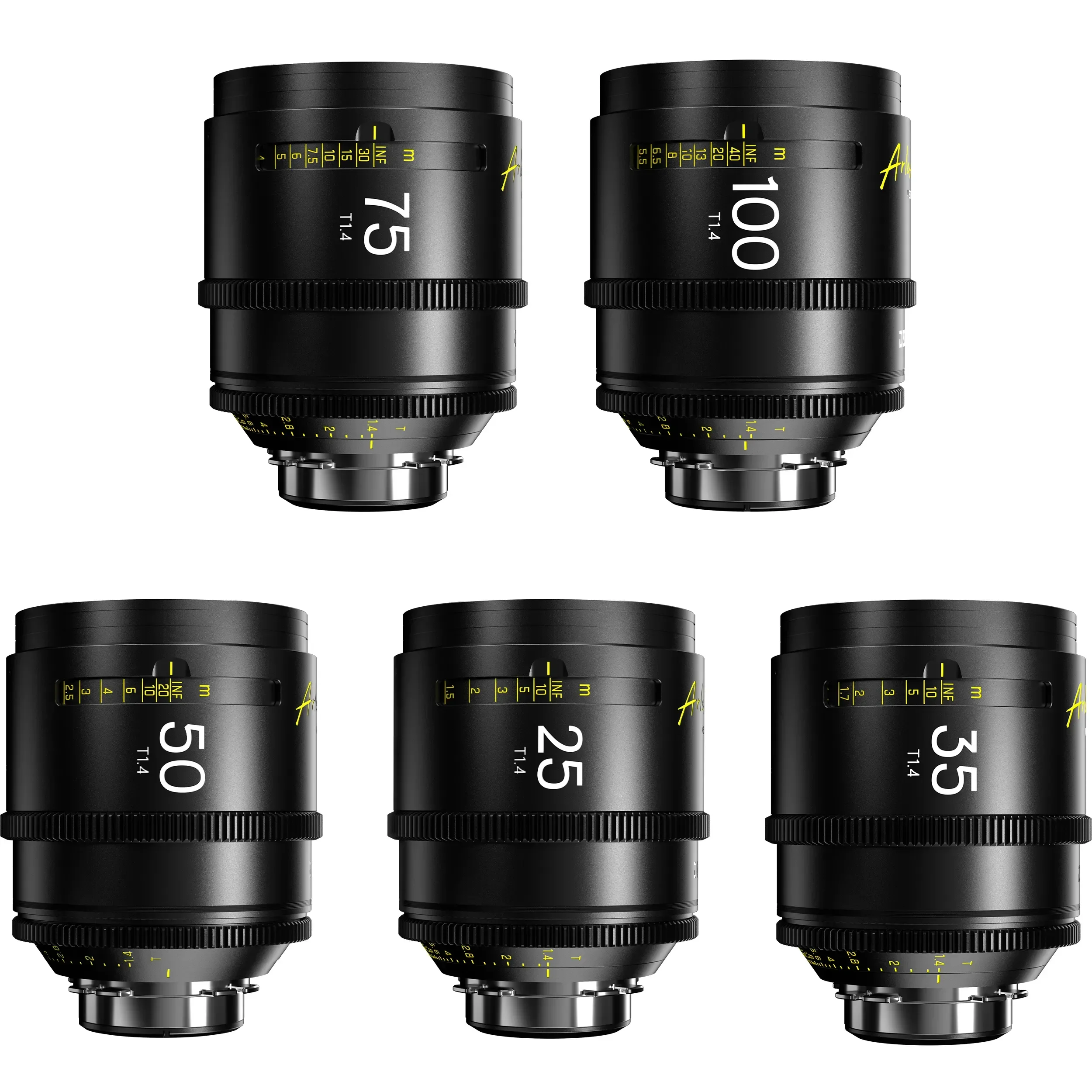 סט 5 עדשות פול פריים DZOFILM Arles PL Mount