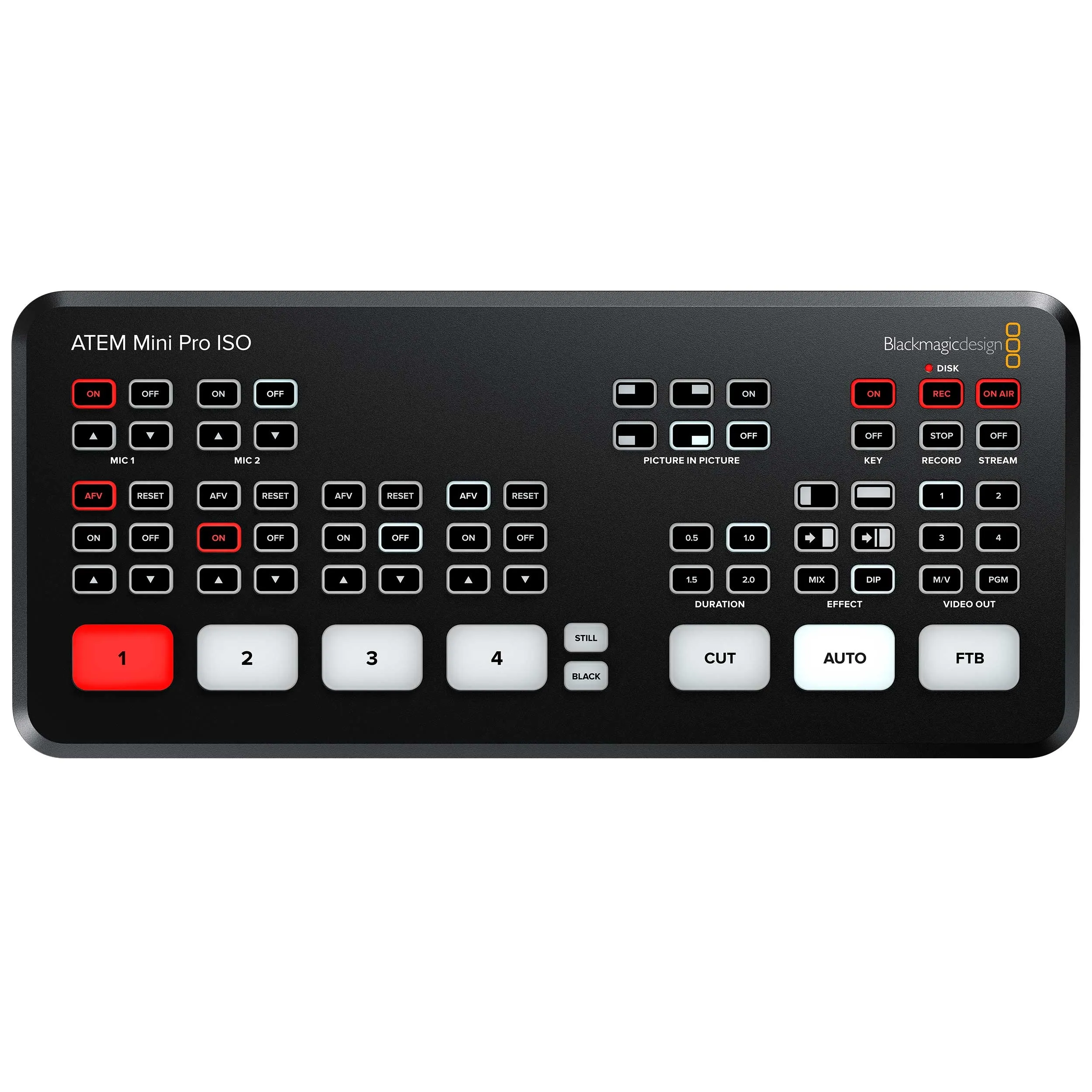 Blackmagic Atem mini Pro ISO --שנתיים אחריות