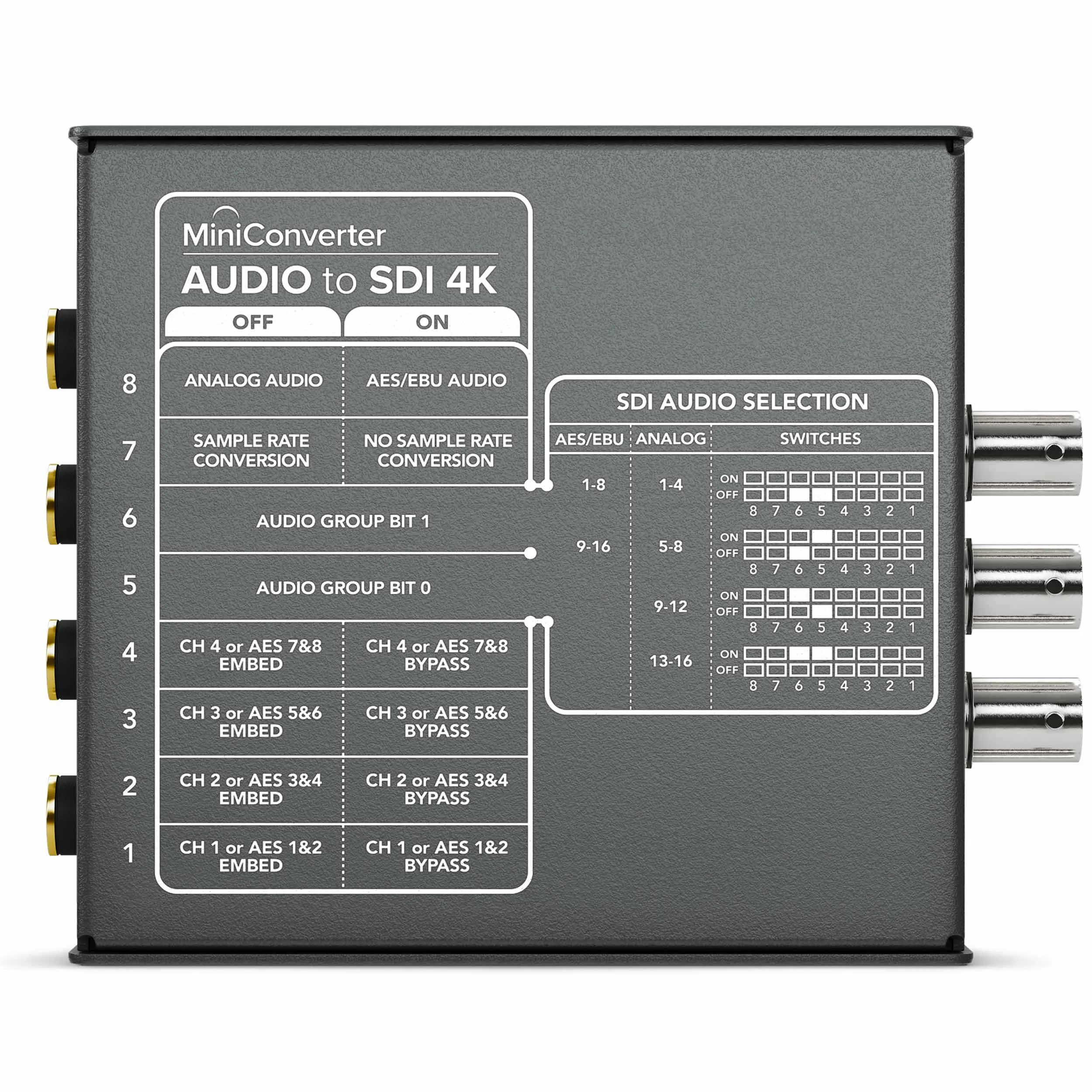 Mini Converter - Audio to SDI 4K