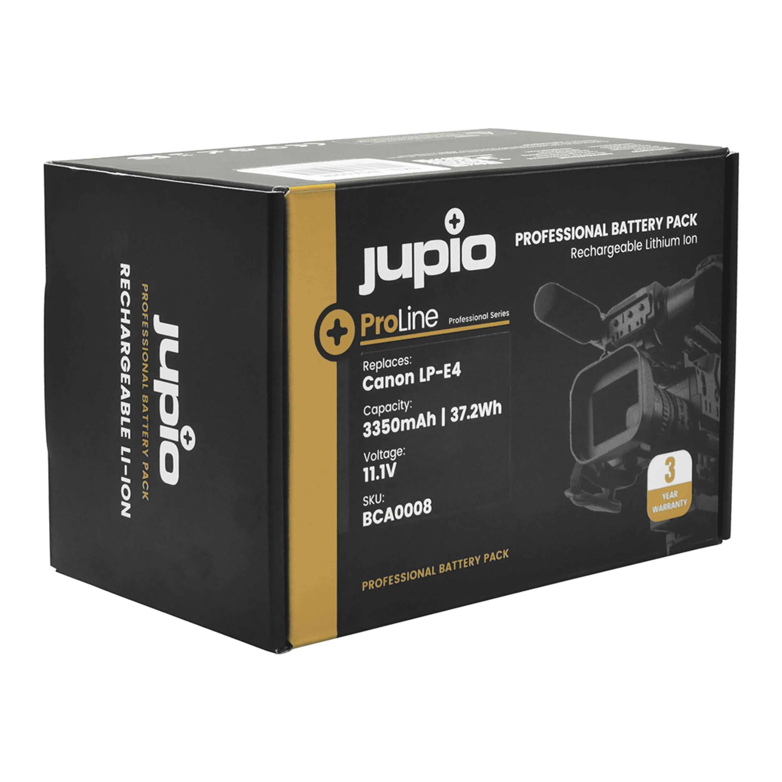 סוללת ליתיום Jupio *ProLine* LP-E4 3350mAh למצלמות Canon