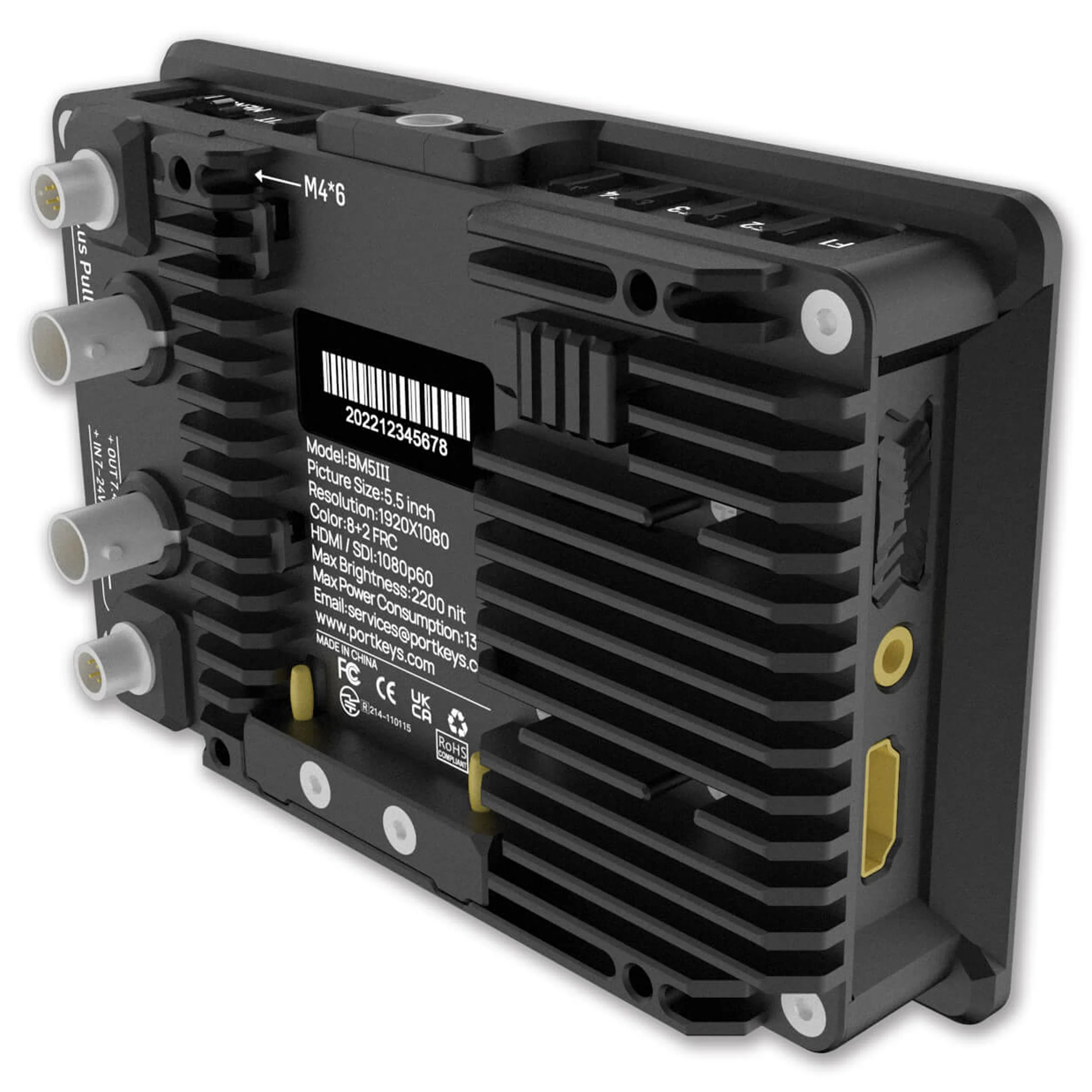 מסך מגע "5.5 עם שליטה על מצלמות PORTKEYS BM5 III