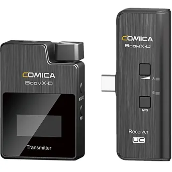 מערכת מיקרופון אלחוטית 2.4GHz לטלפון חכם Comica BoomX-D UC1
