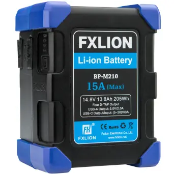 סוללת ליתיום מרובעת FXLION BP-M210 14.8V/205Wh V-Mount