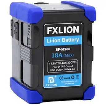 סוללת ליתיום מרובעת FXLION BP-M300 14.8V/300Wh V-Mount