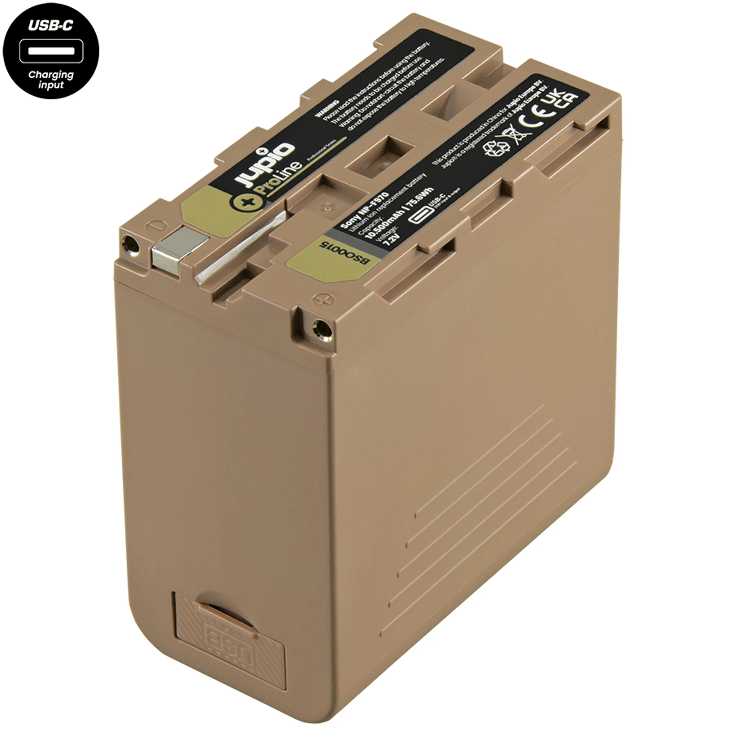 סוללת ליתיום Jupio *ProLine* NP-F970 (USB-C 20W PD) 10500mAh