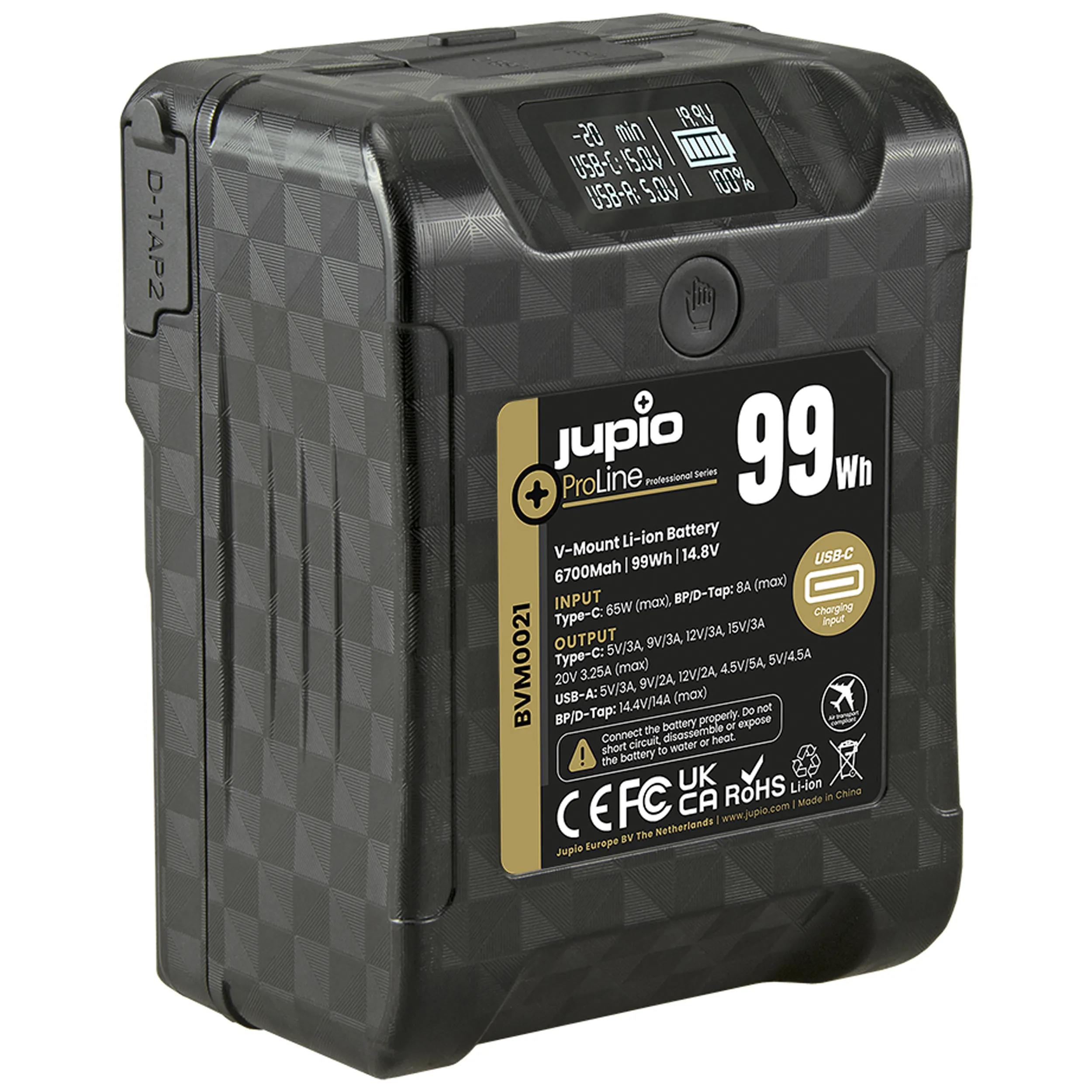 סוללת ליתיום Jupio *ProLine* Extreme 99 6700mAh/99Wh V-Mount