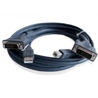כבל באורך 1.8 מטר USB DVI-D Dual Link Male - Male & USB A-B