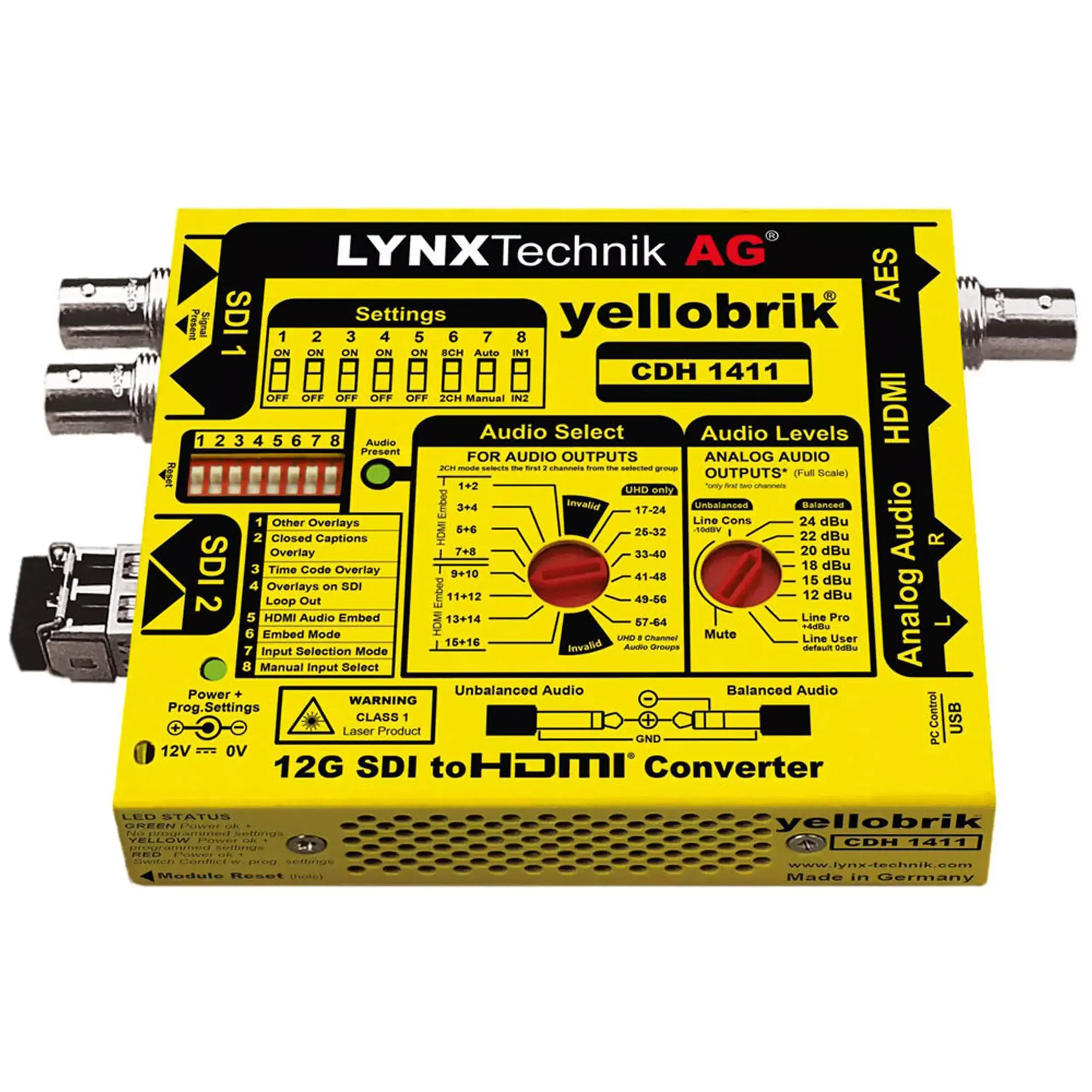 LYNX CDH 1411 12G SDI to HDMI Converter