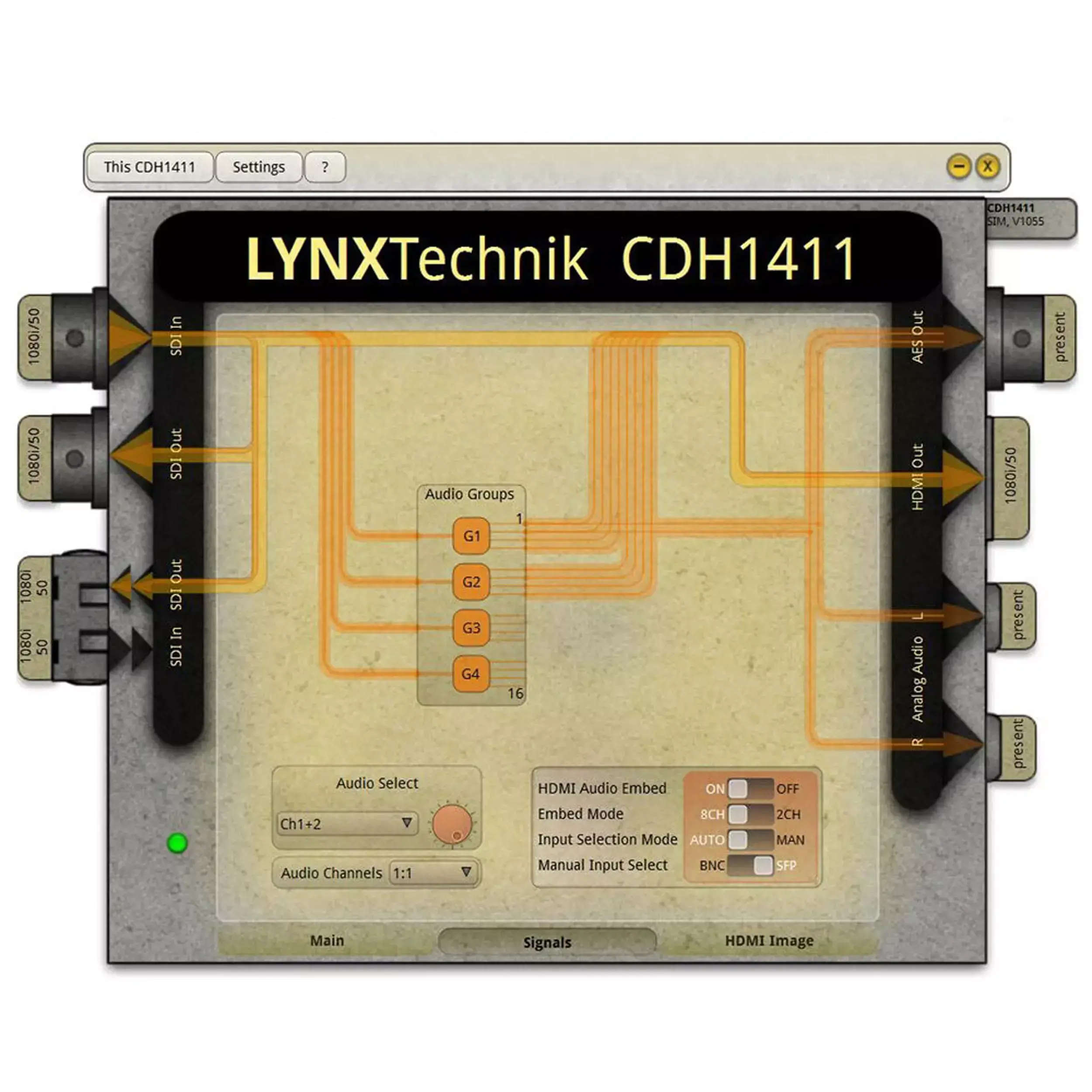 LYNX CDH 1411 12G SDI to HDMI Converter