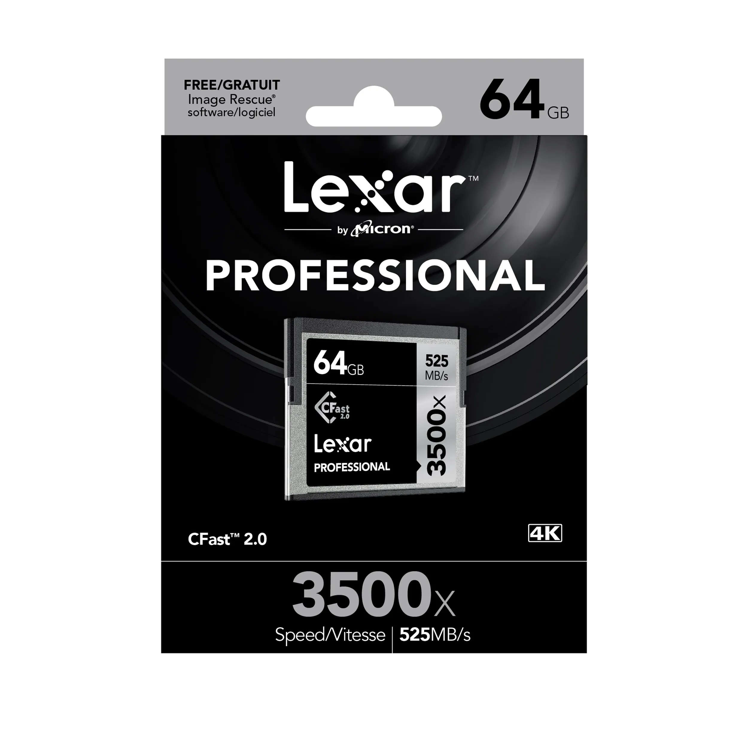 כרטיס זיכרון Lexar 64GB 3500x Pro CFast