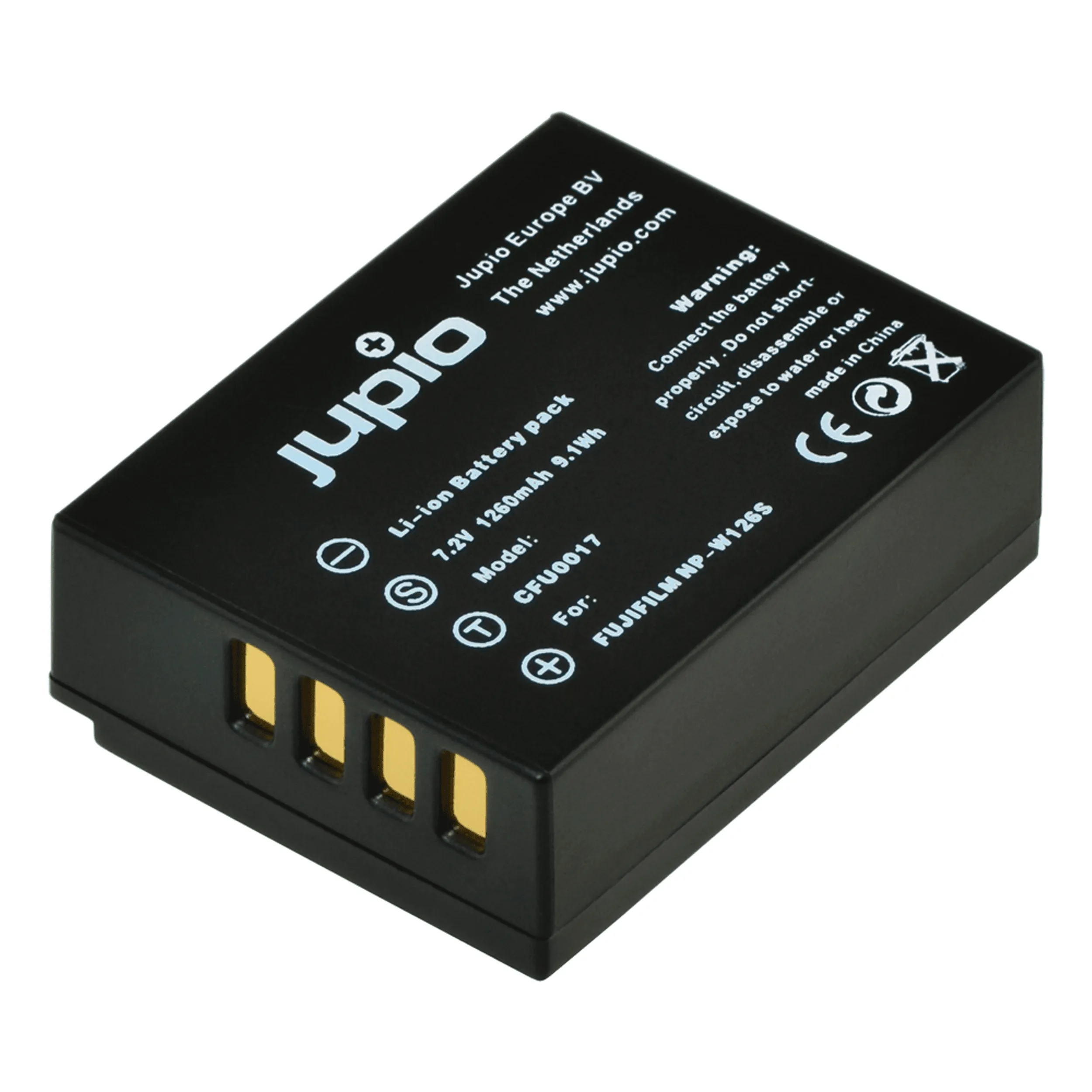 ערכת JUPIO: מטען USB כפול + 2 סוללות NP-W126S