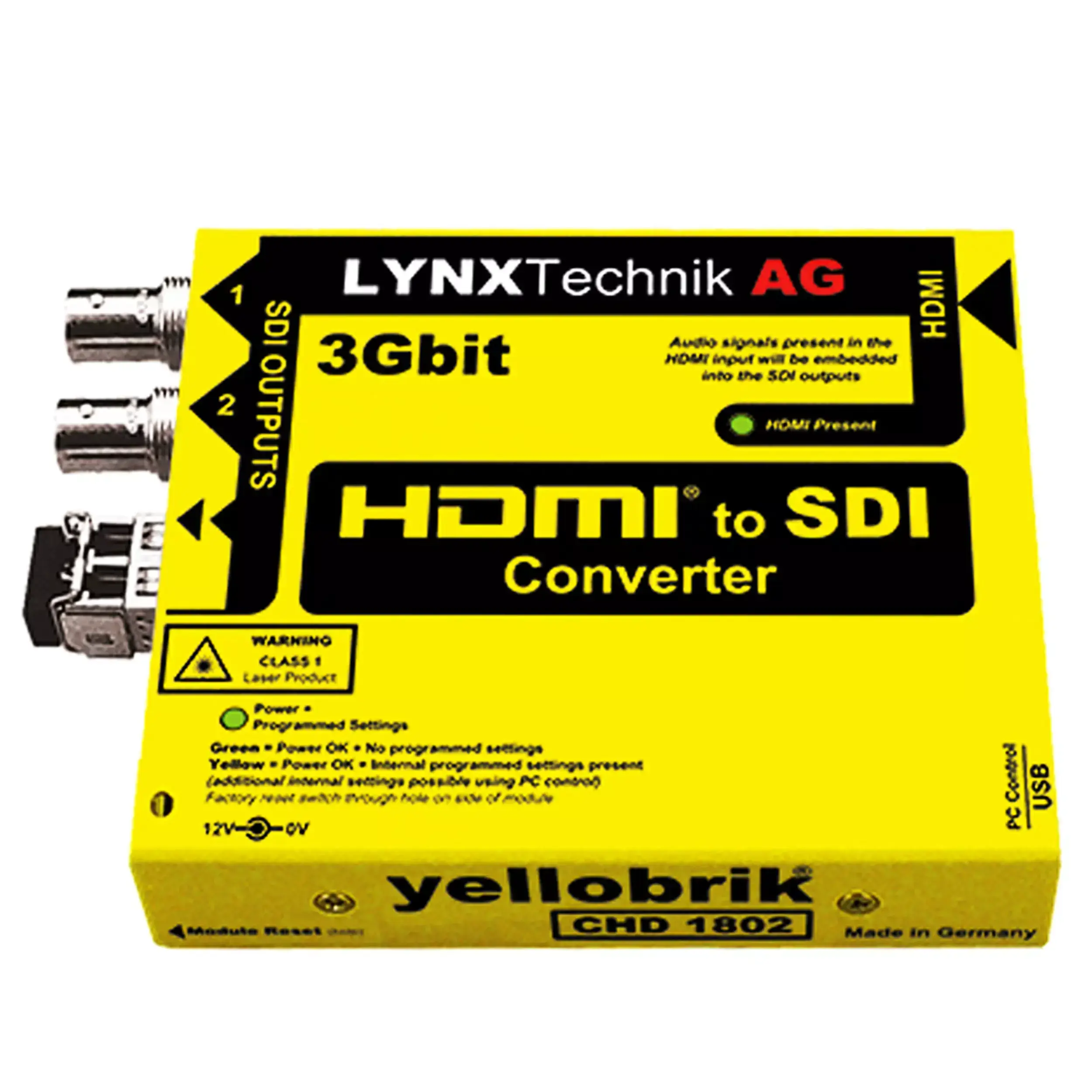 ממיר LYNX Yellobrik CHD 1802-1 HDMI to 3G-SDI