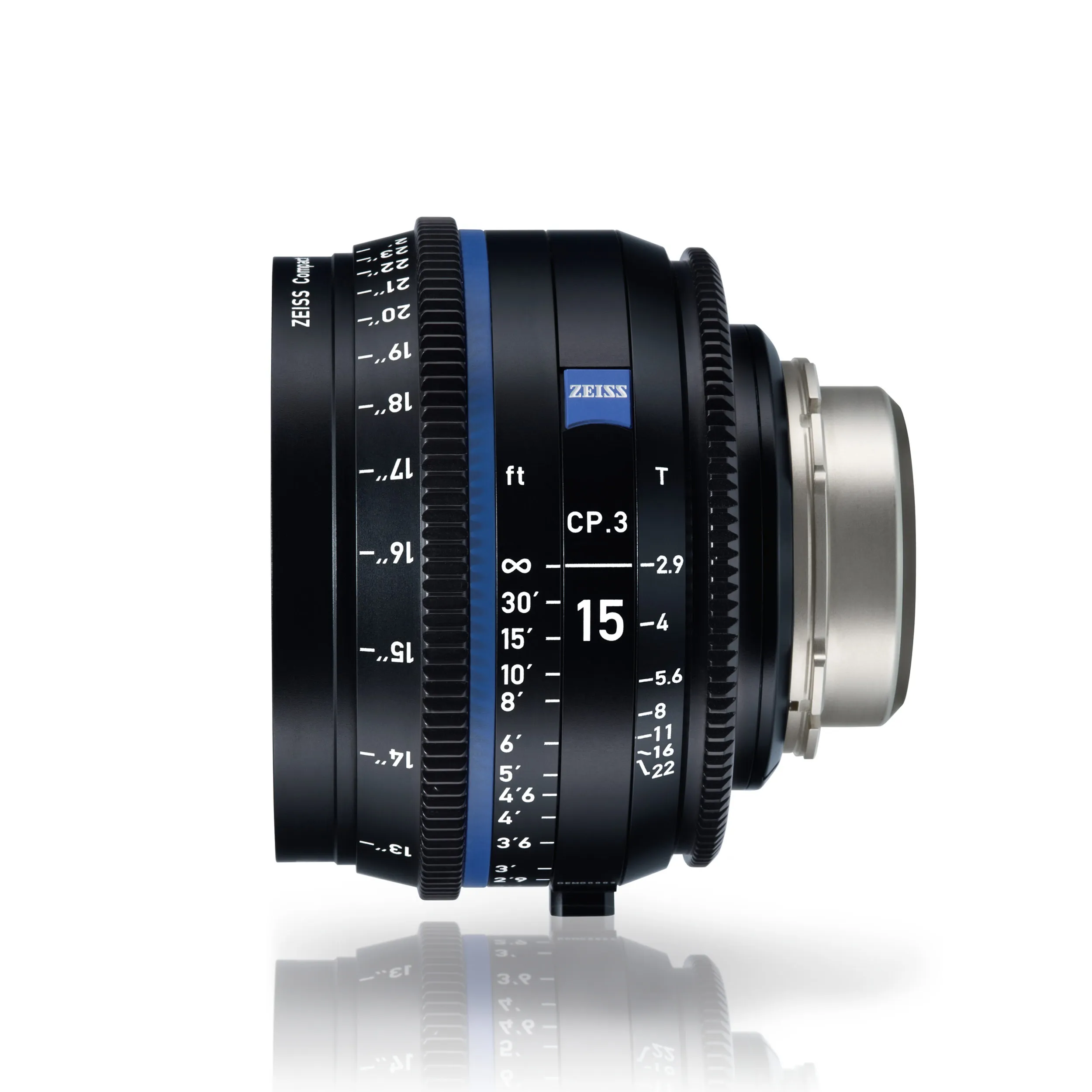 Zeiss CP.3-2.9/15 E Mount-feet Scale
