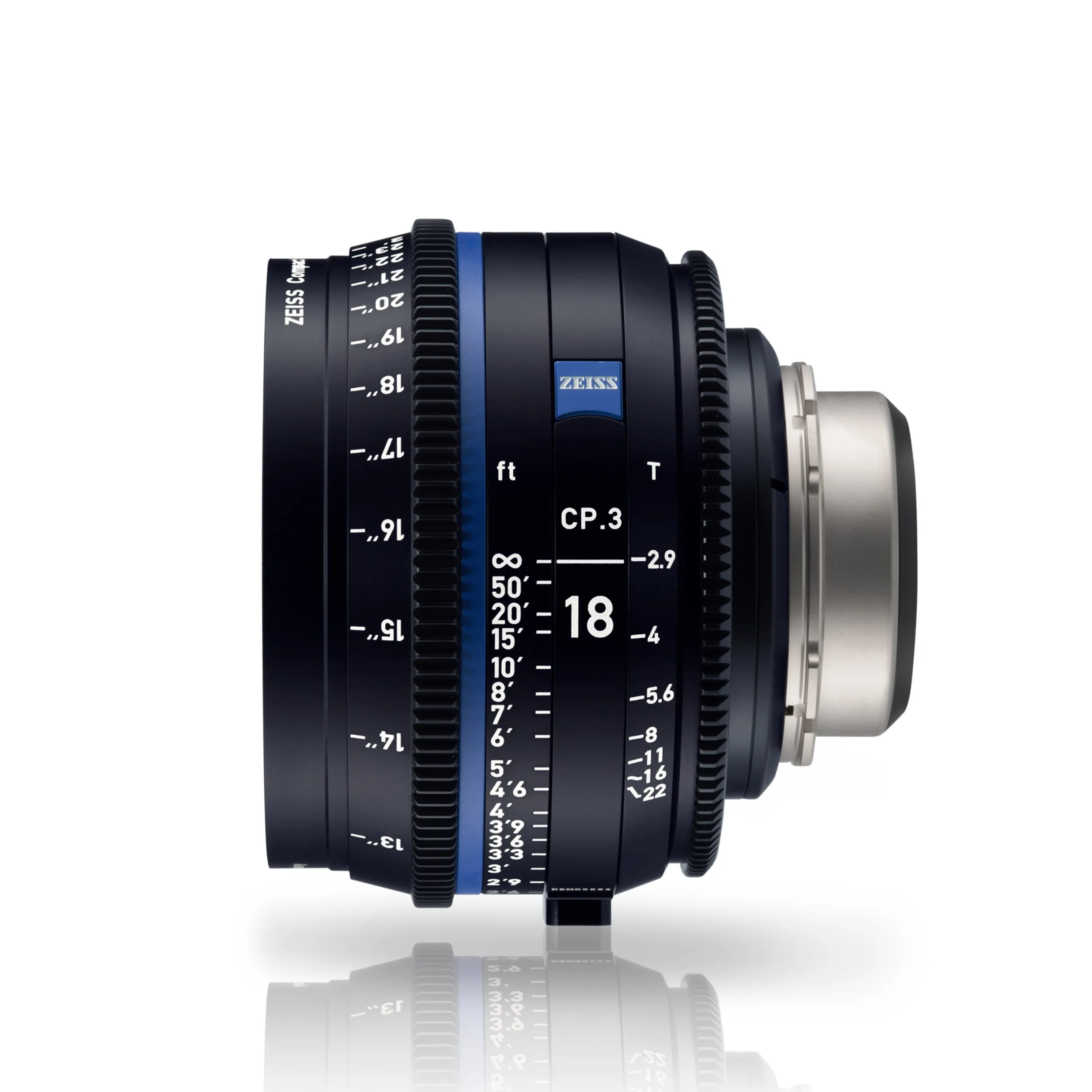 Zeiss CP.3-2.9/18E Mount-feet Scale