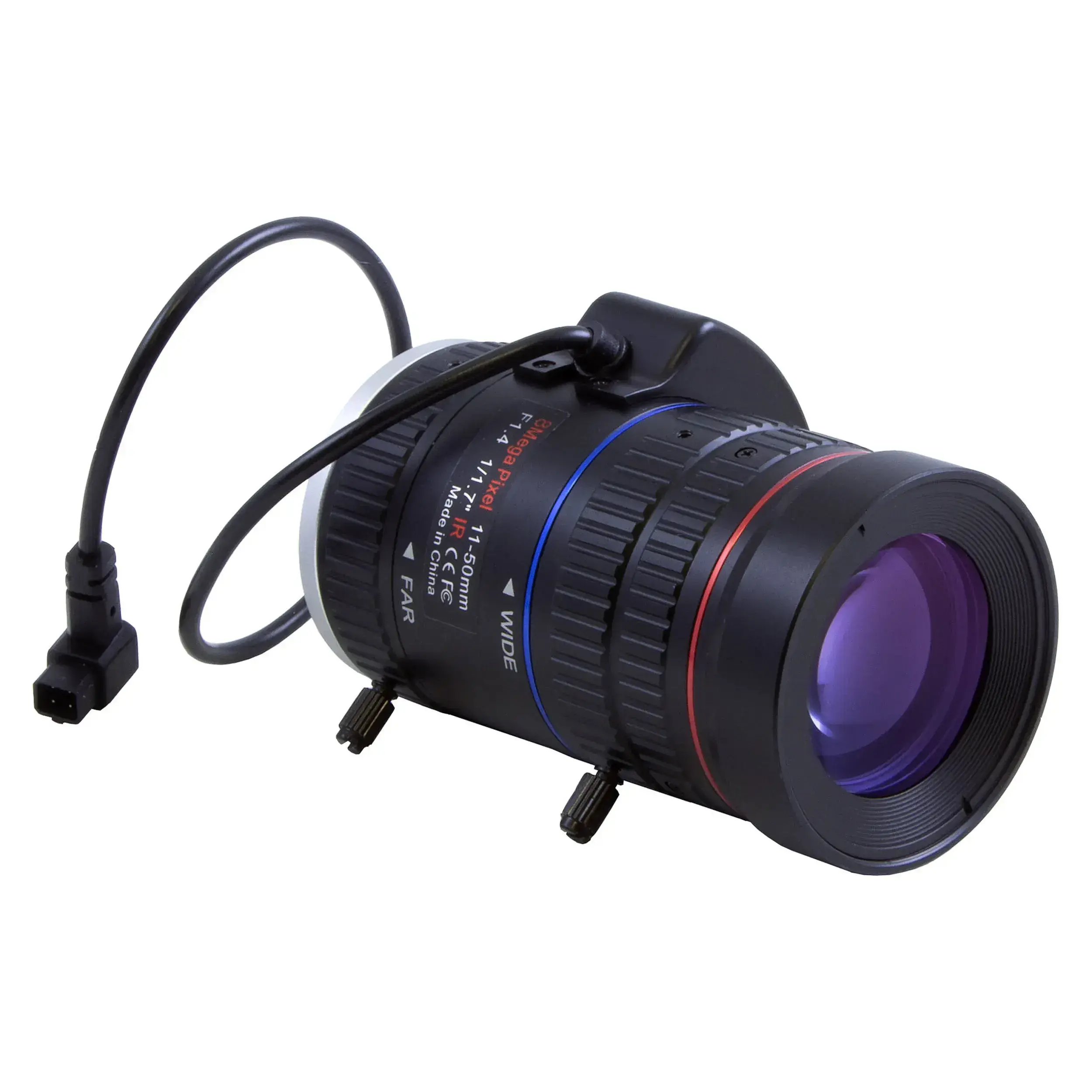 עדשת Marshall 8MP 11-50mm F1.4 Varifocal CS mount lens