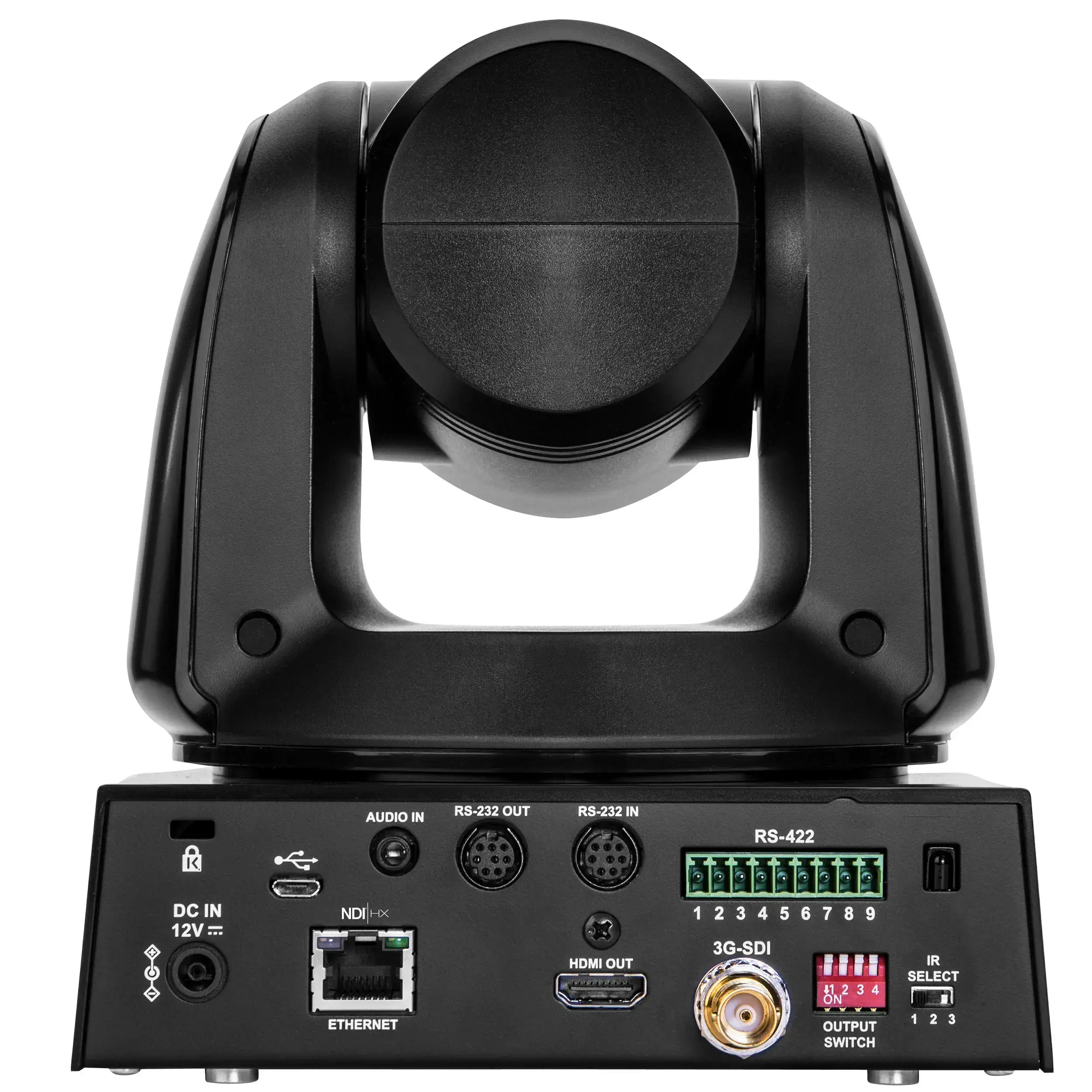 מצלמת HD PTZ שחורה זום 20X חיבורים Marshall CV620-NDI NDI-IP/3G/HD-SDI & HDMI