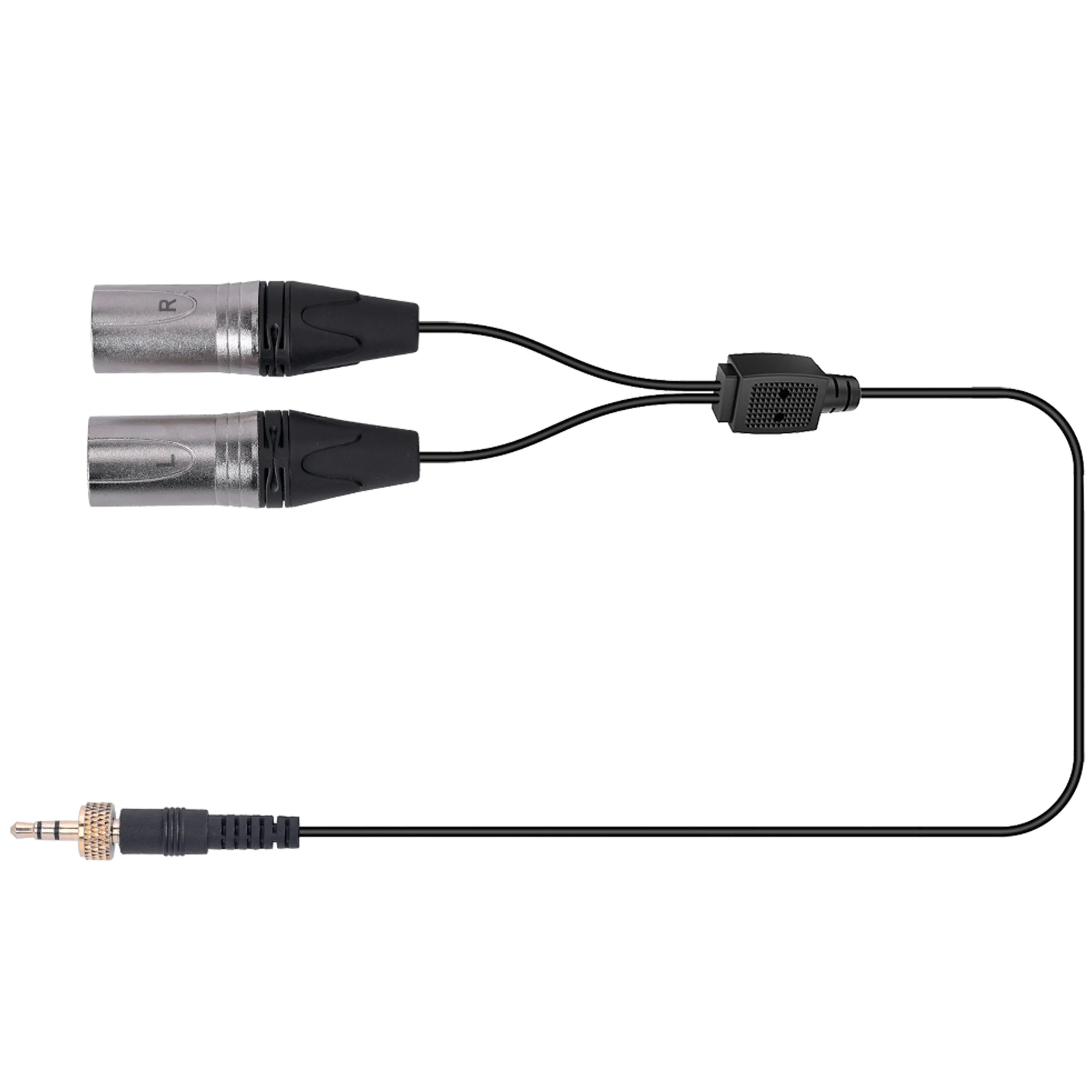 כבל מפצל Mini-Pl לשני XLR עבור מקלט COMICA