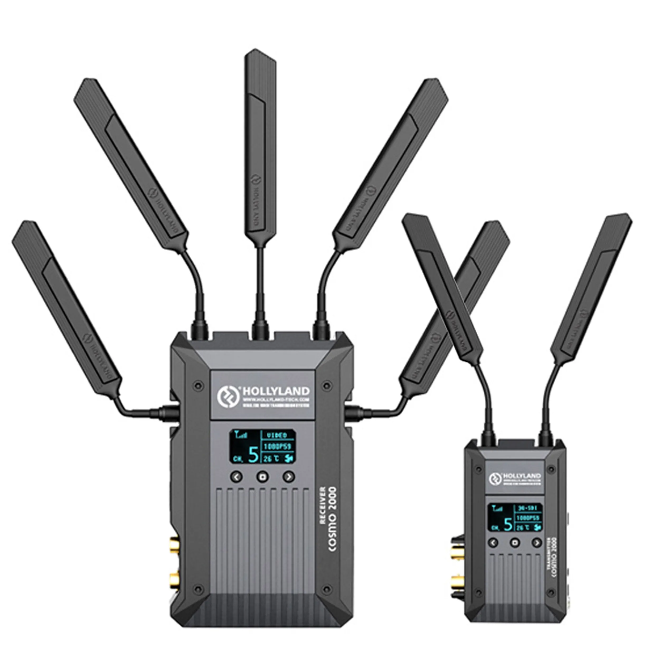 סט וידאו אלחוטי HDMI / SDI למרחק של 660 מ' HOLLYLAND COSMO 2000