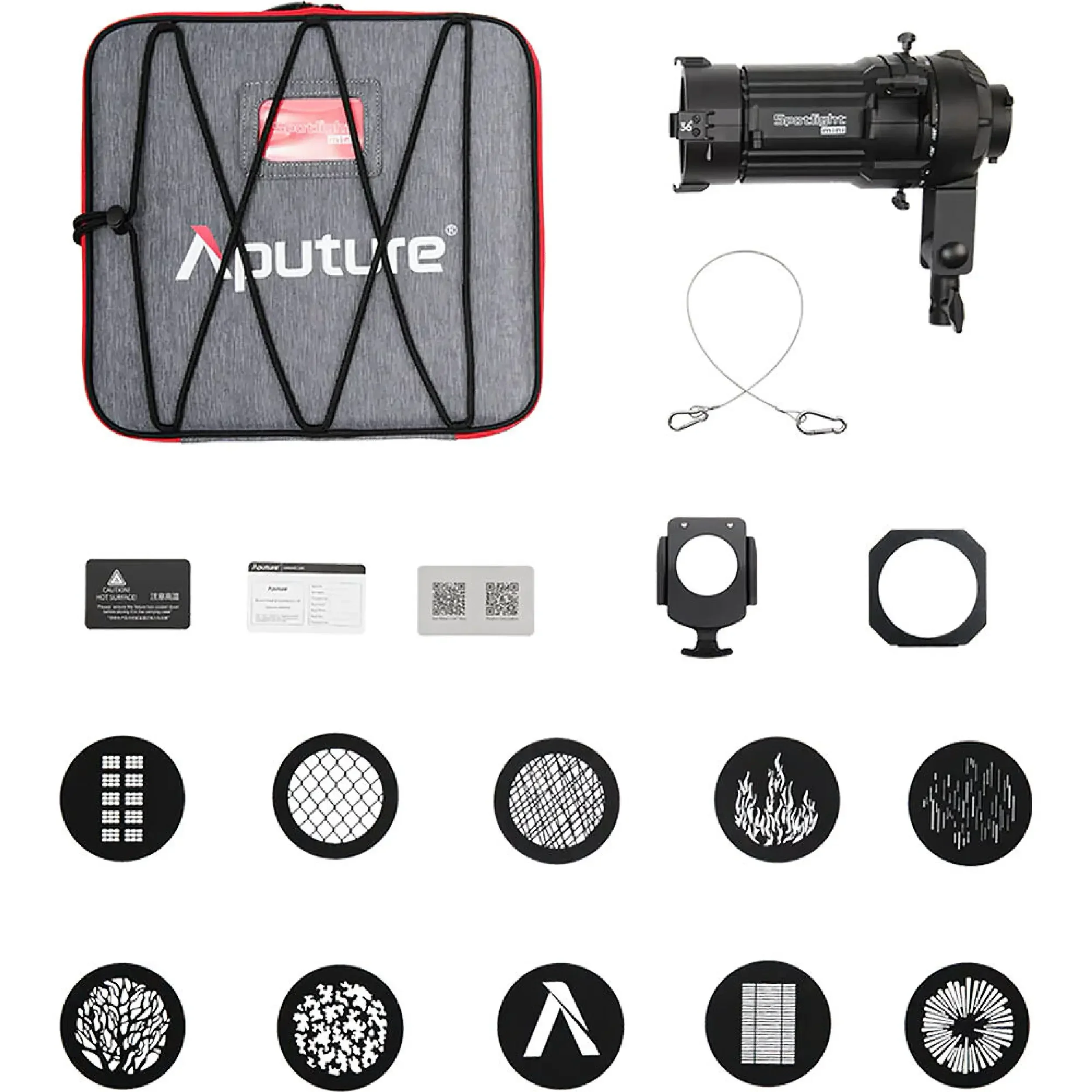 קיט מחבר תאורת ספוט 36° לפנס Aputure 80C