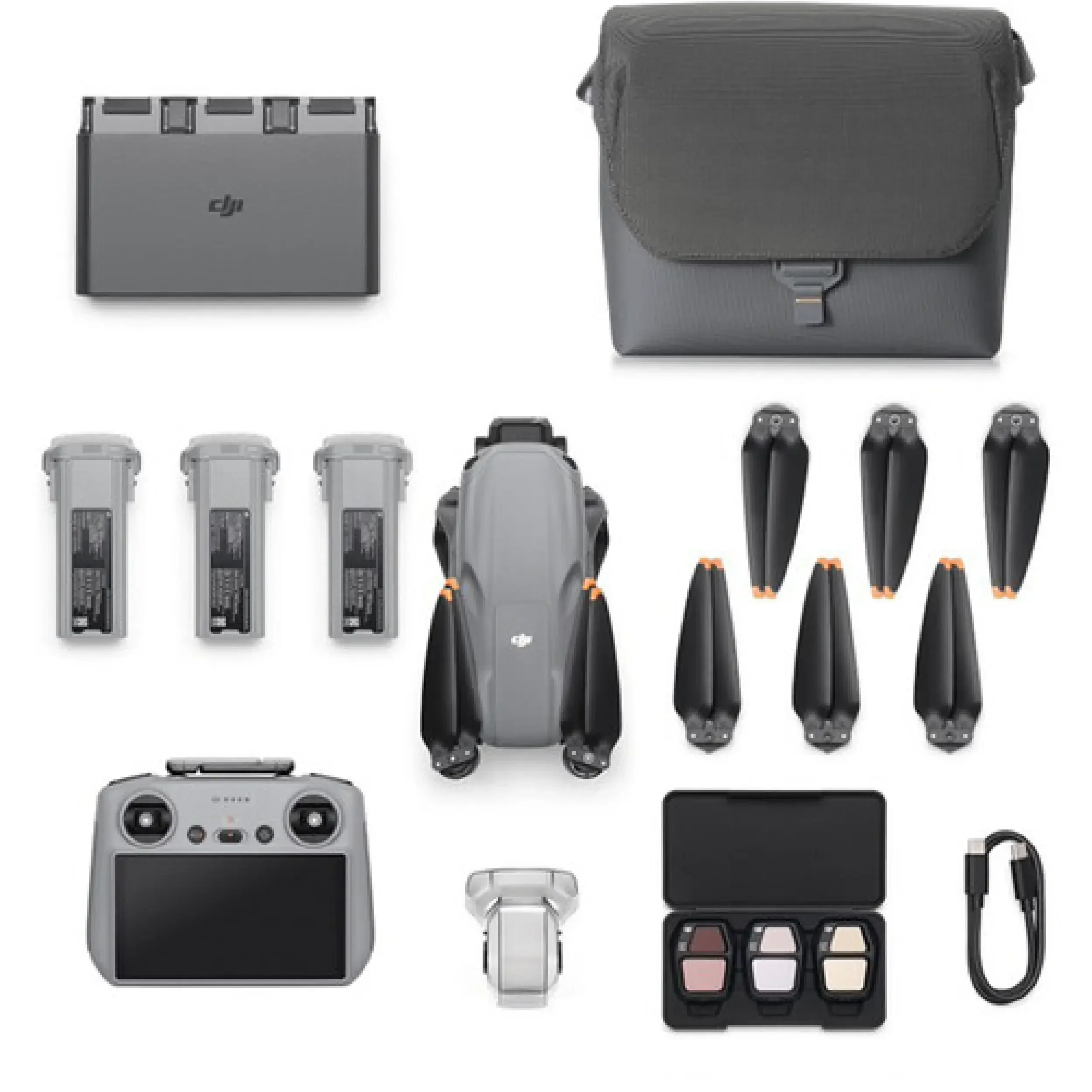 רחפן DJI AIR 3S FLY MORE COMBO עם שלט חכם