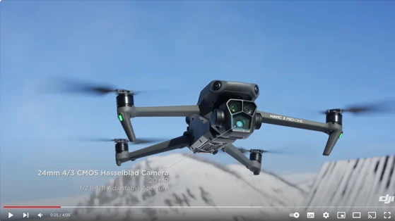 רחפן צילום DJI Mavic 3 PRO כולל שלט