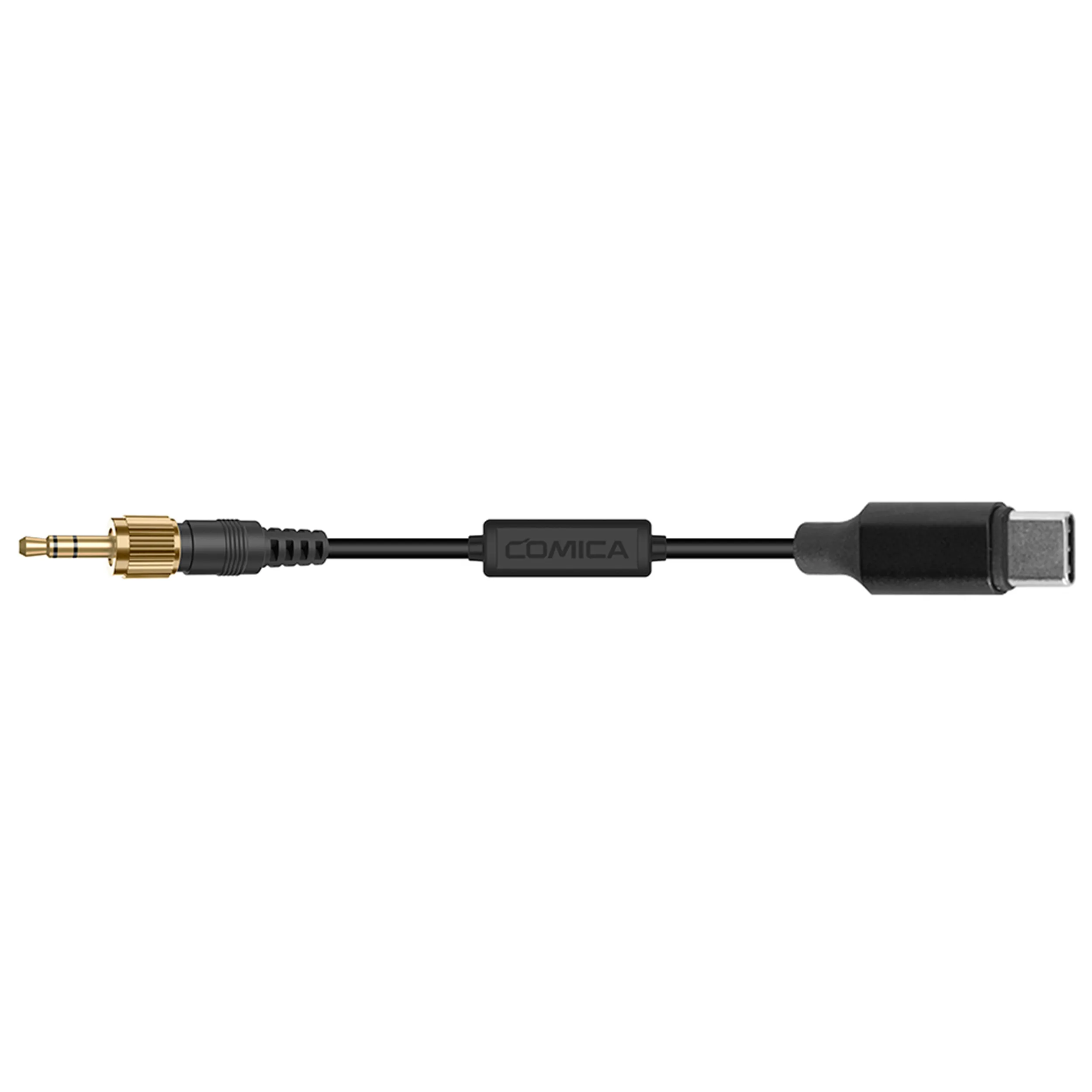 כבל מתאם 3.5mm TRS-USB-C למקלטי Comica עם הברגת נעילה