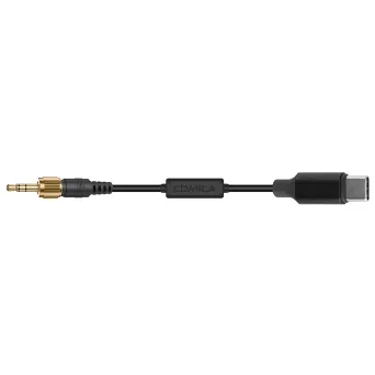 כבל מתאם 3.5mm TRS-USB-C למקלטי Comica עם הברגת נעילה