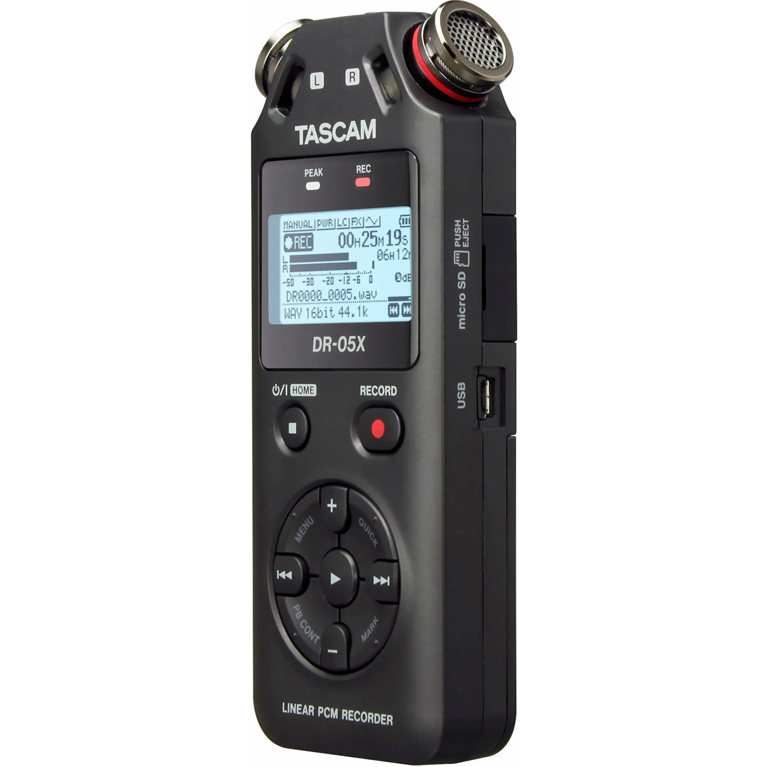 מקליט אודיו דיגיטלי סטראופוני Tascam DR-05X