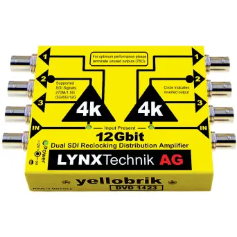LYNX DVD 1423 12G SDI 2x 1>3 Distribution Amplifier