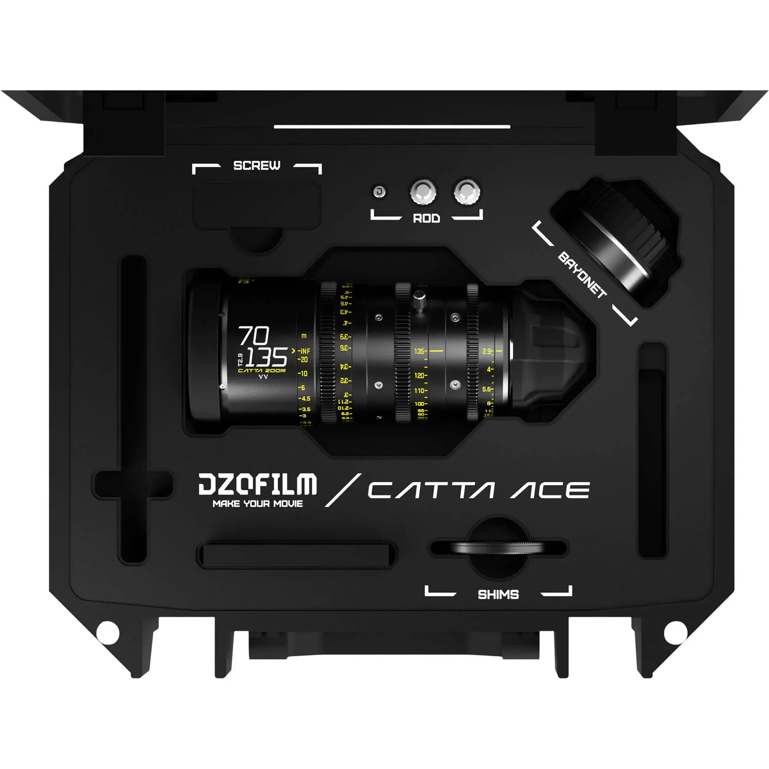 עדשת זום פול פריים DZOFilm Catta ACE FF 70-135MM T2.9 PL/EF Mount