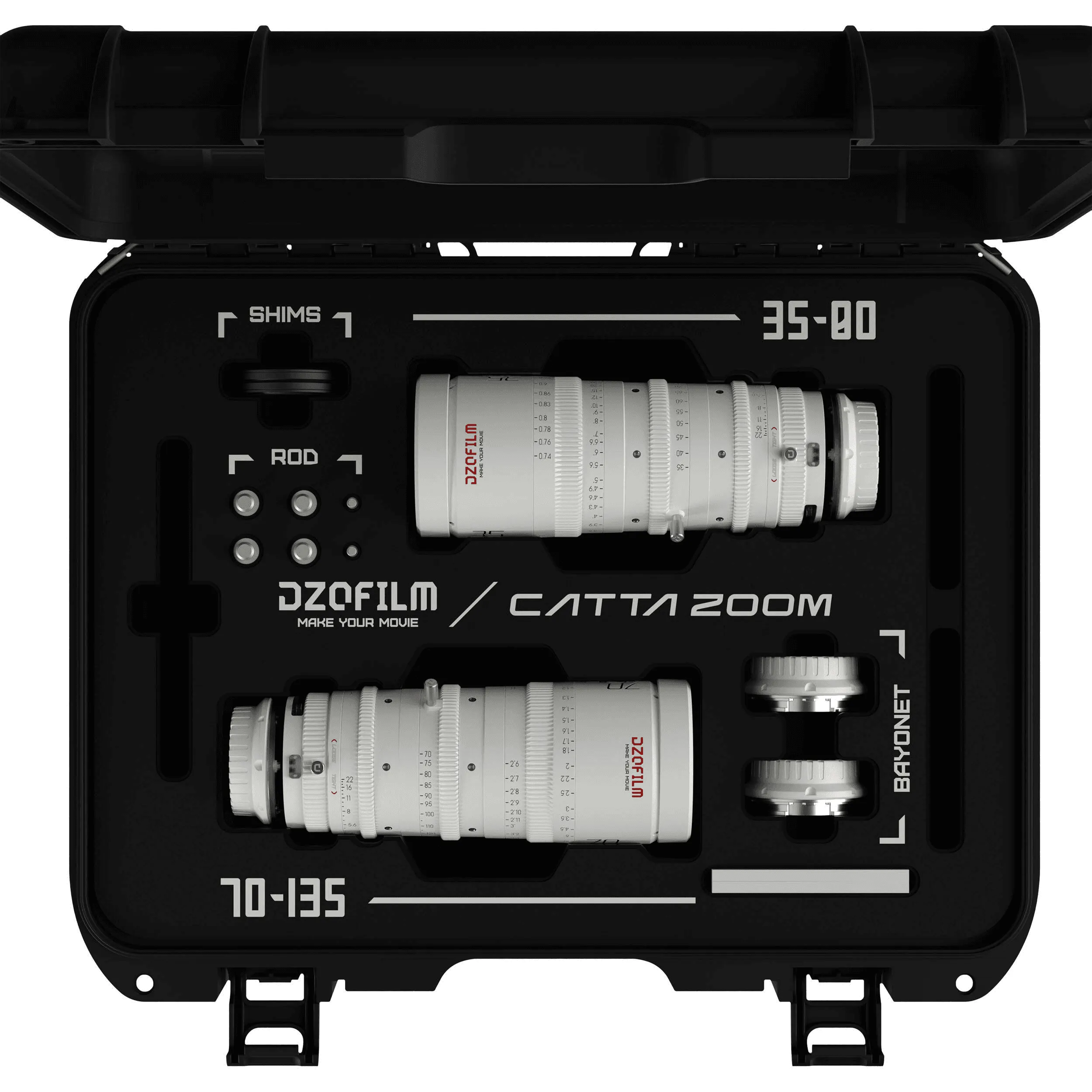 סט עדשות DZOFilm Catta FF Zoom 35-80 & 70-135mm T2.9 E-Mount