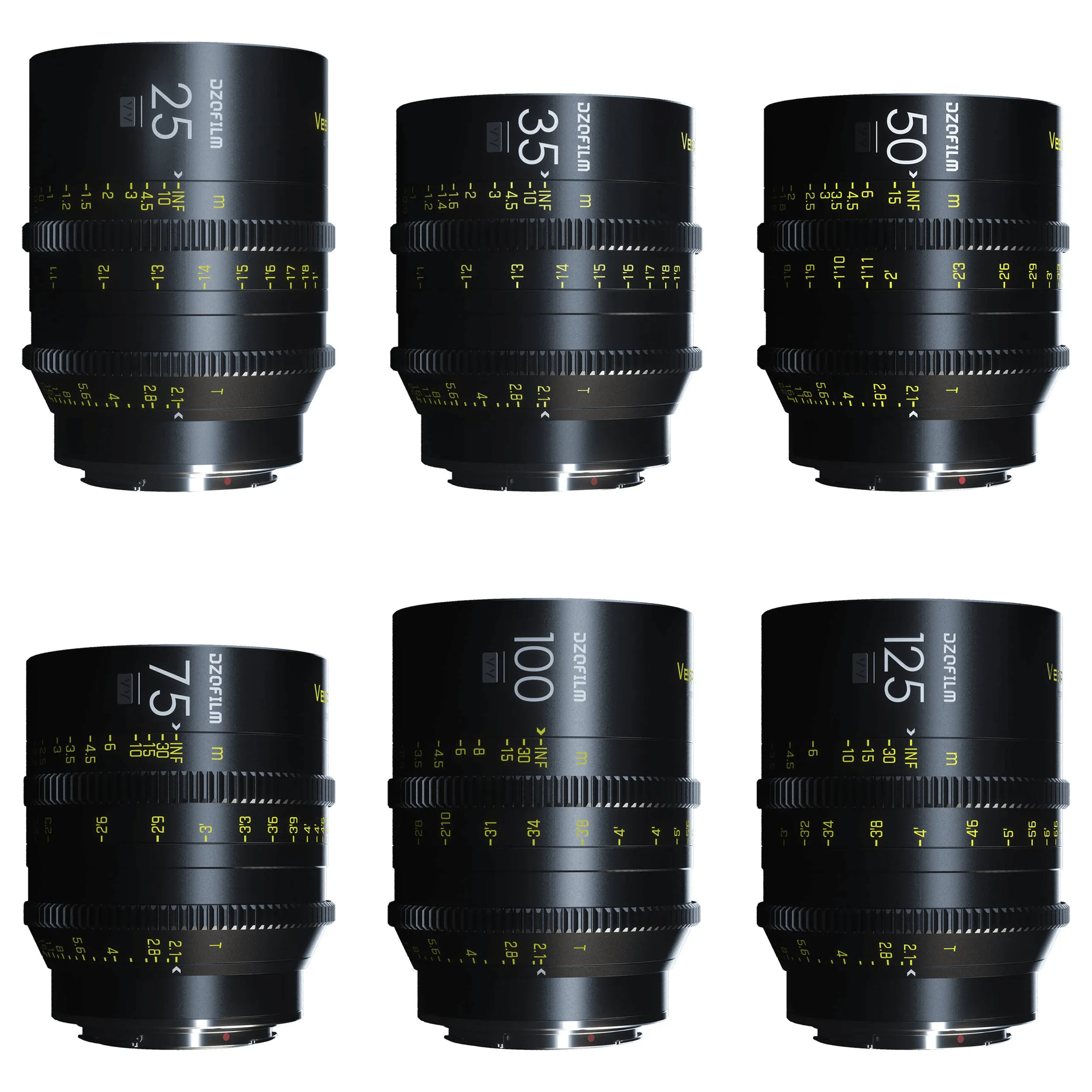 סט 6 עדשות DZOFilm VESPID PRIME- EF mount T2.1