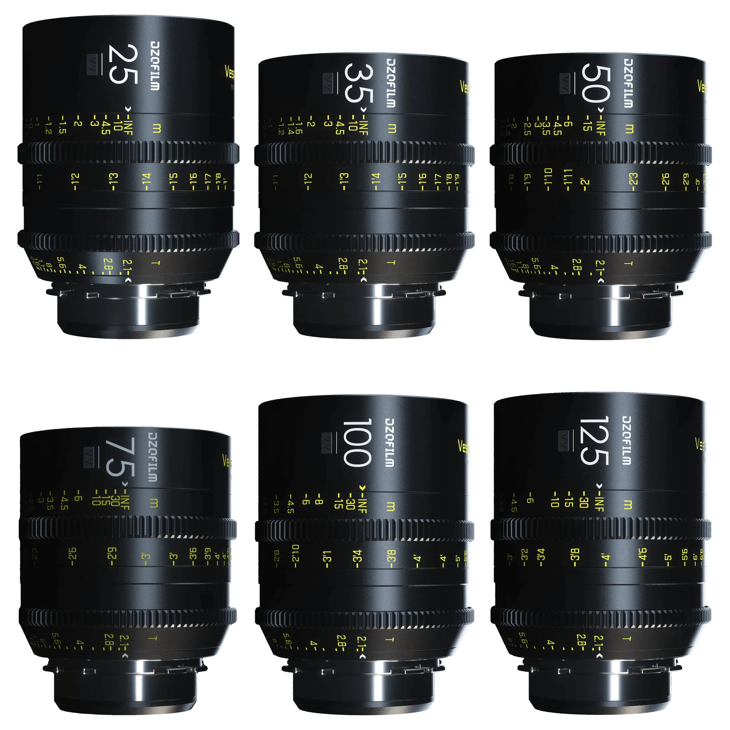 סט 6 עדשות DZOFilm VESPID PRIME-PL/EF mount T2.1