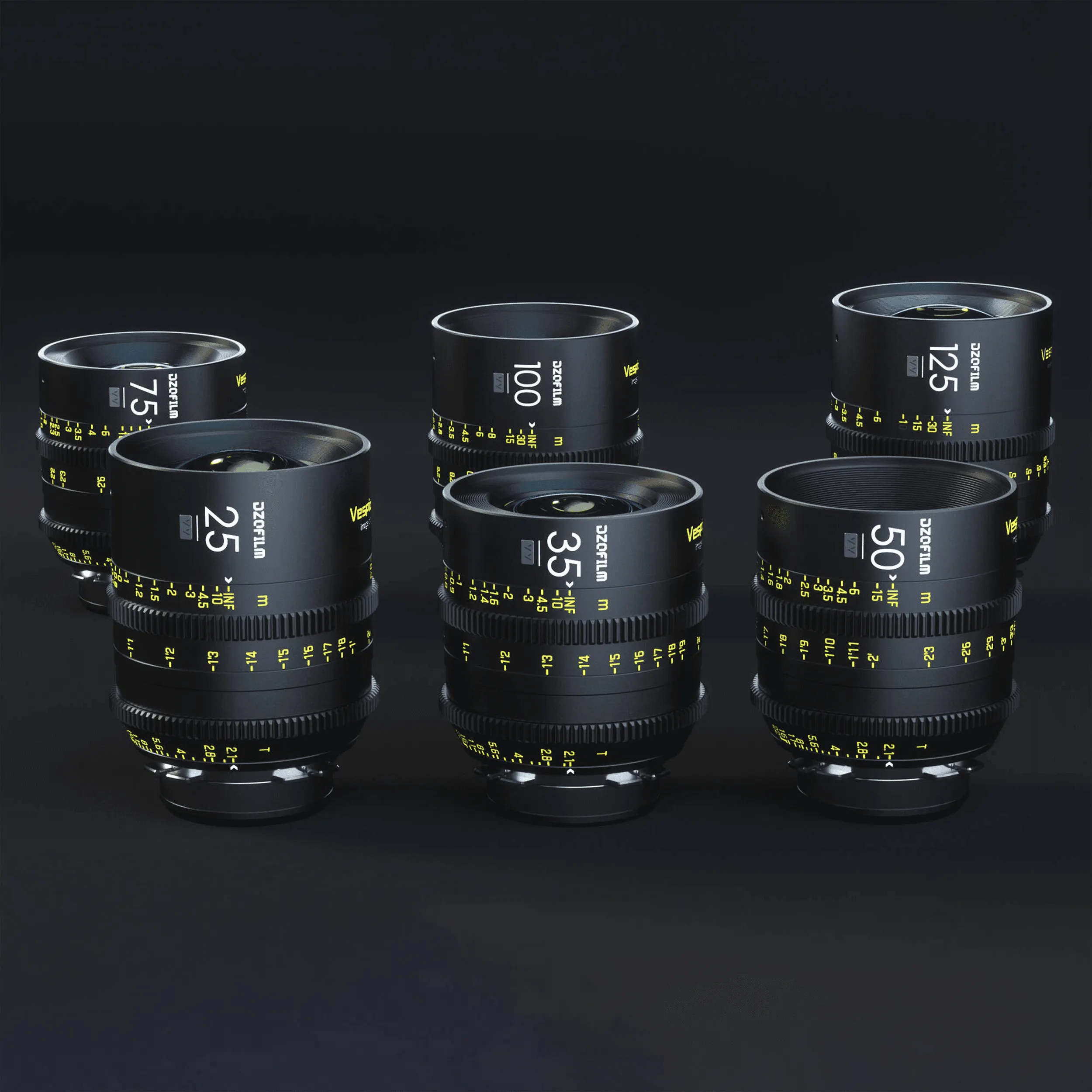 סט 6 עדשות DZOFilm VESPID PRIME-PL/EF mount T2.1