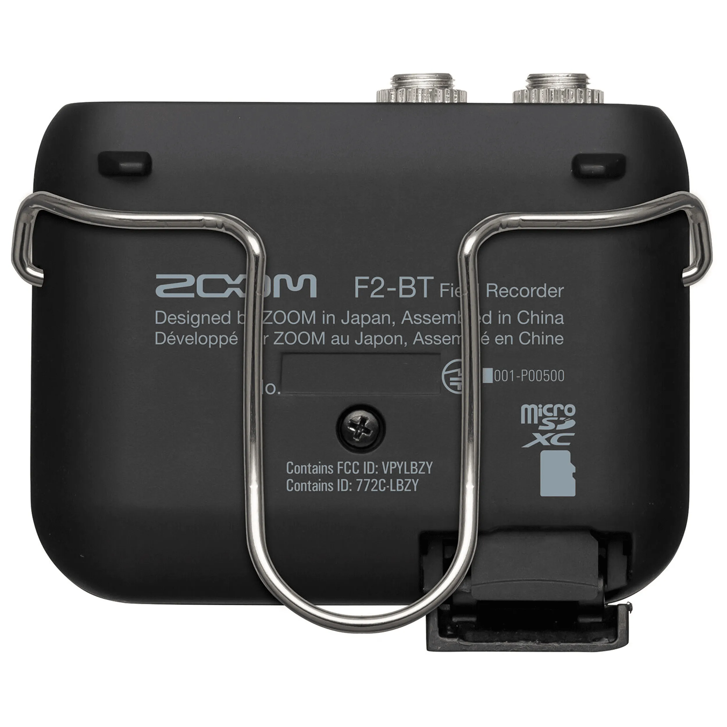 מקליט אודיו נייד Bluetooth הכולל מיקרופון דש Zoom F2-BT