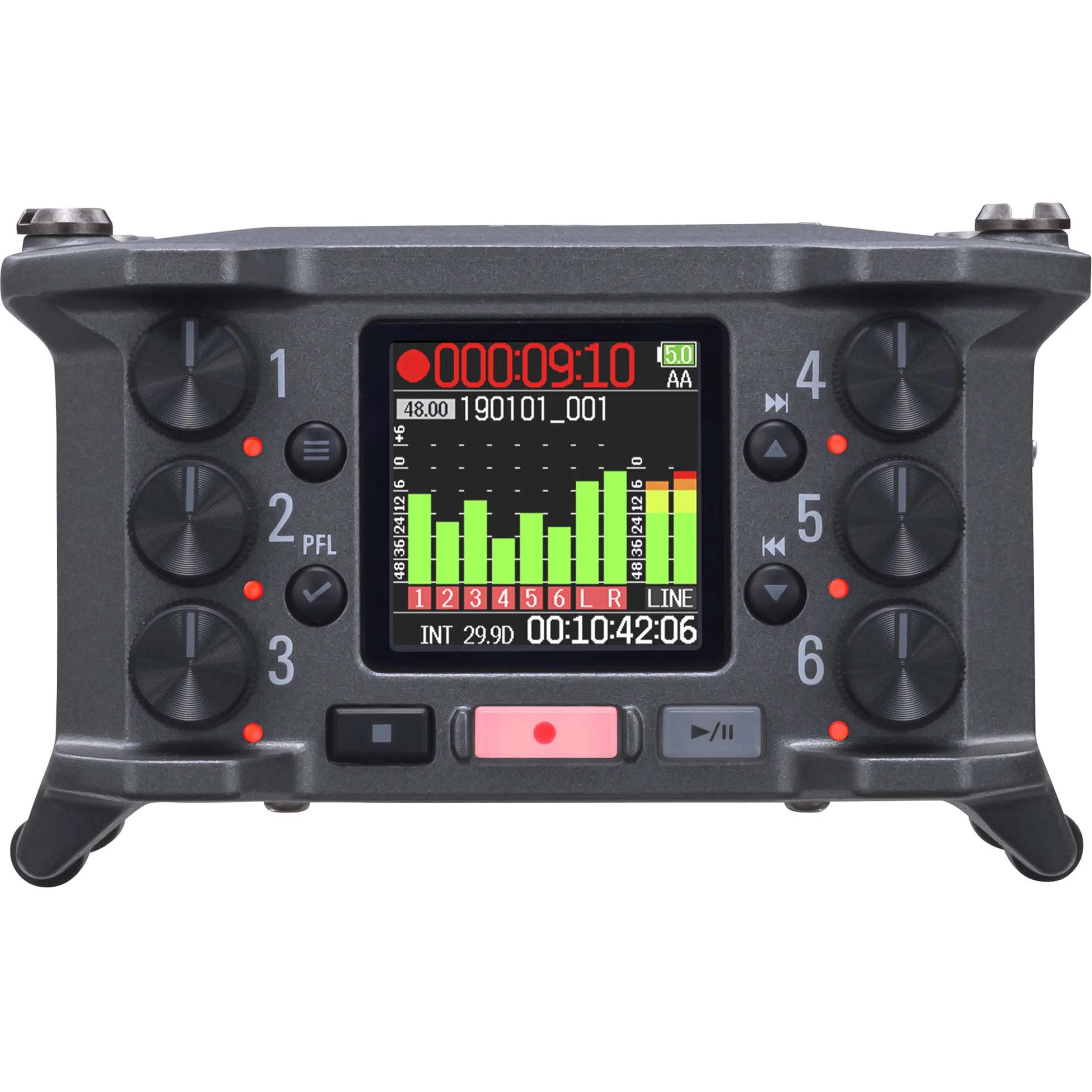 מכשיר הקלטה נייד 6 ערוצים Zoom F6