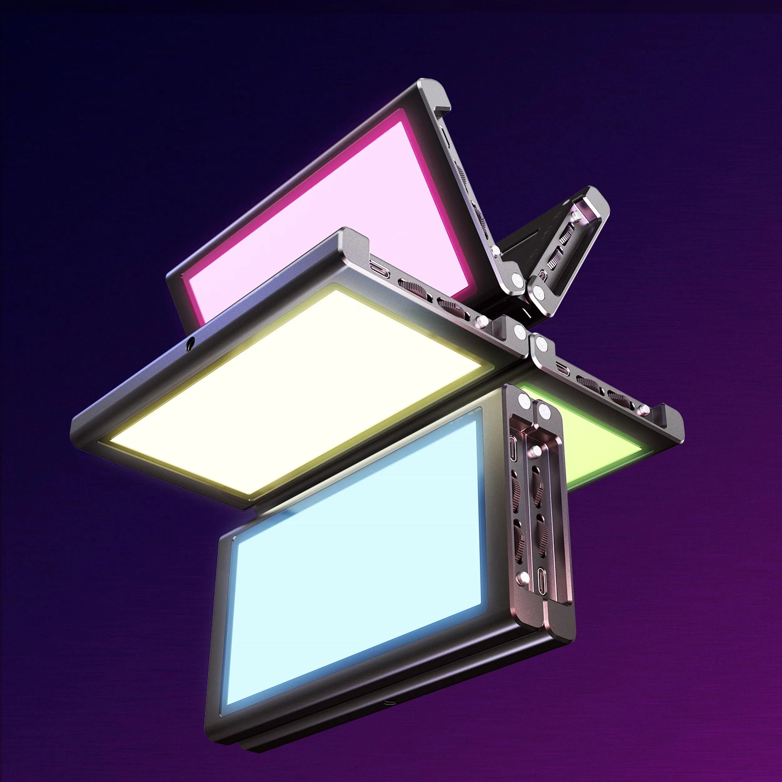 פנס לד RGB מתקפל Falcon Eyes F7-FOLD