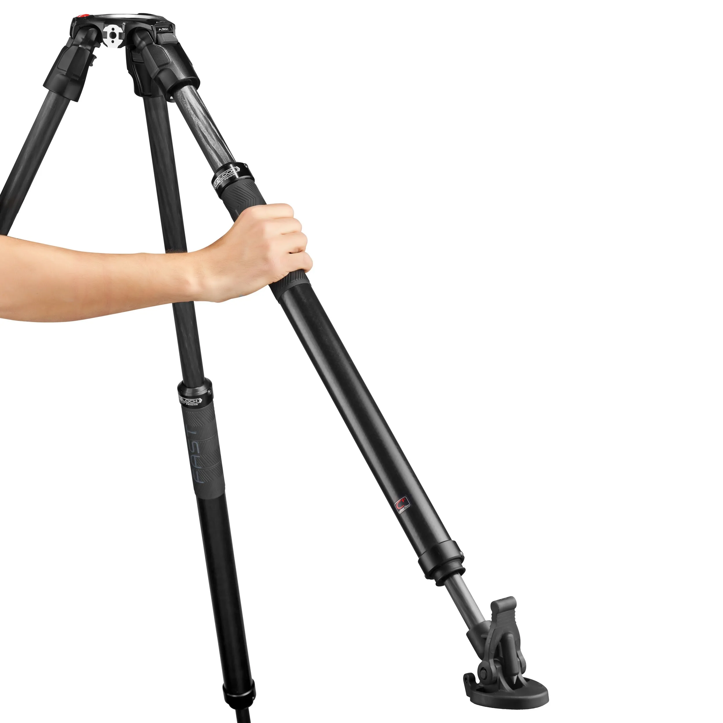 חצובת וידאו סיבי פחמן עם פתיחה מהירה 635 Manfrotto MVTSNGFC