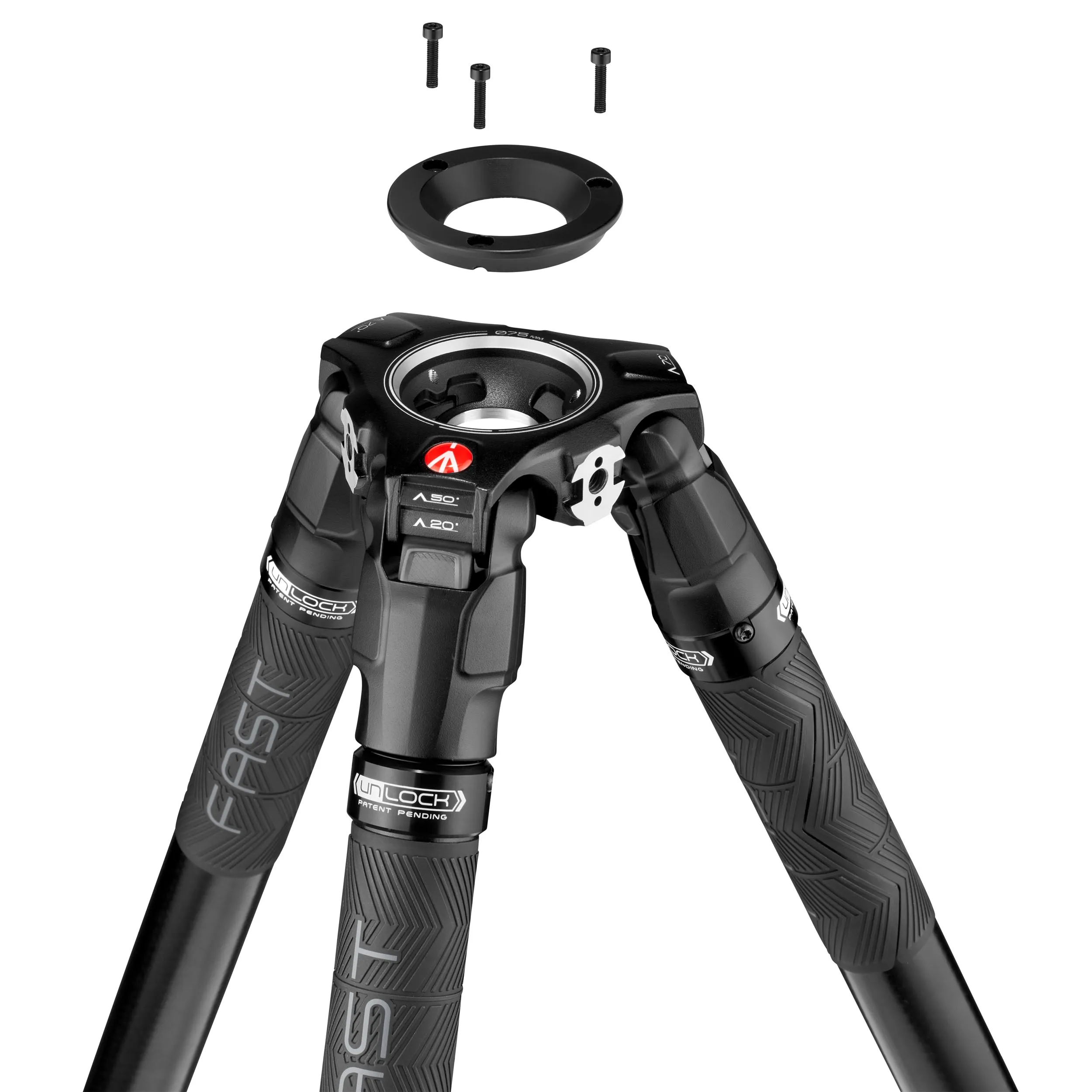 חצובת וידאו סיבי פחמן עם פתיחה מהירה 635 Manfrotto MVTSNGFC