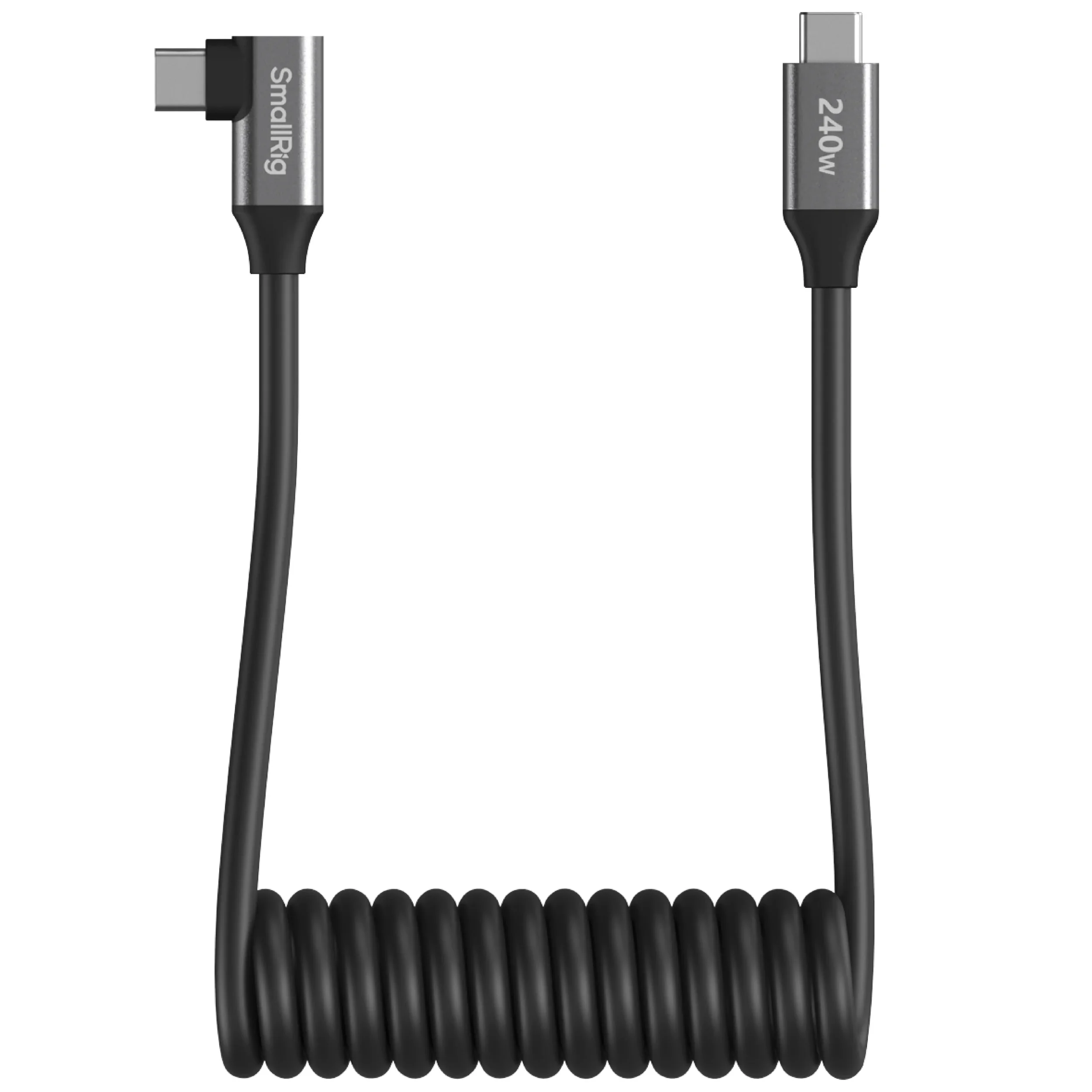 כבל USB-C מקצועי מסולסל עם מחבר זוויתי SmallRig 5730