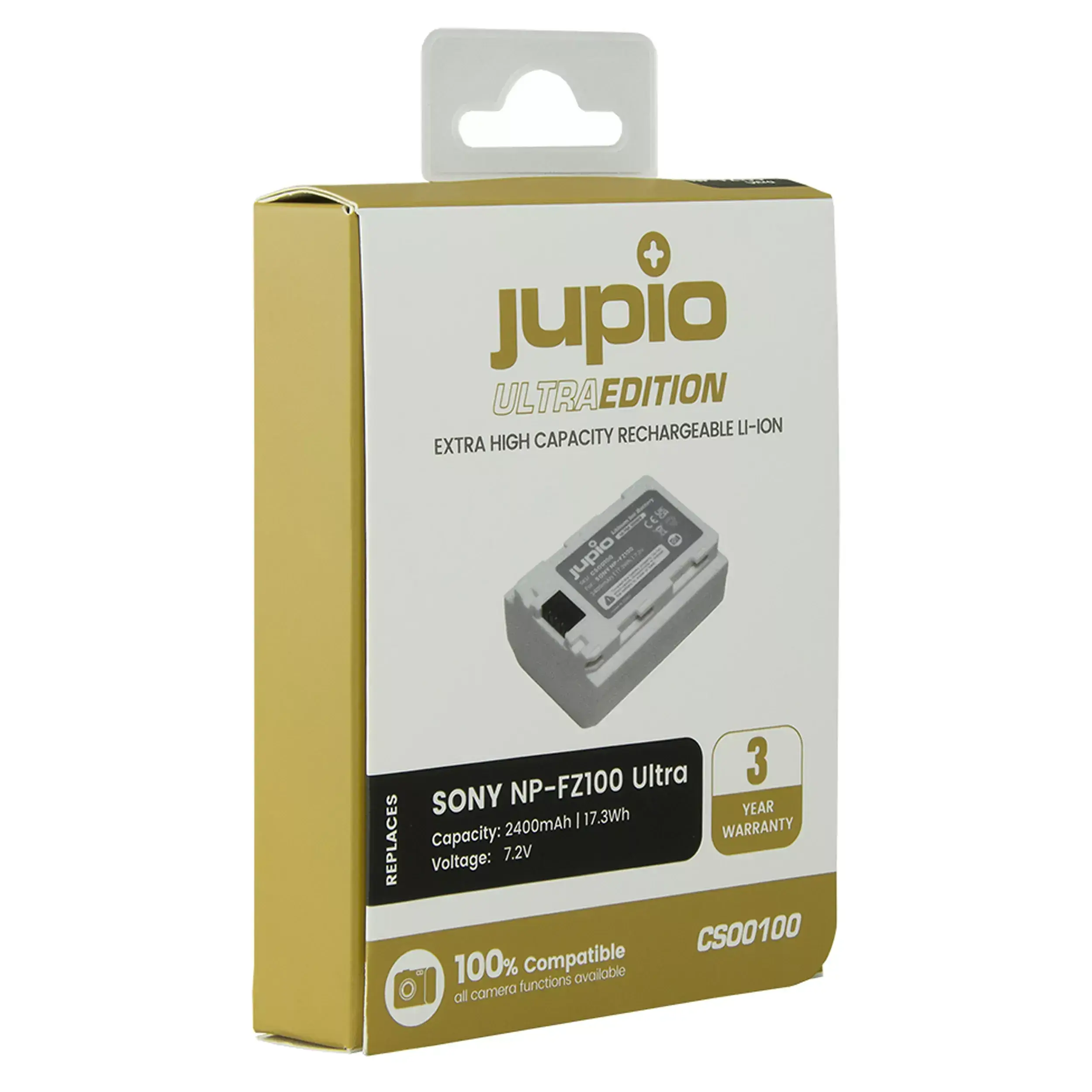 סוללת ליתיום Jupio NP-FZ100 2400mAh למצלמות Sony