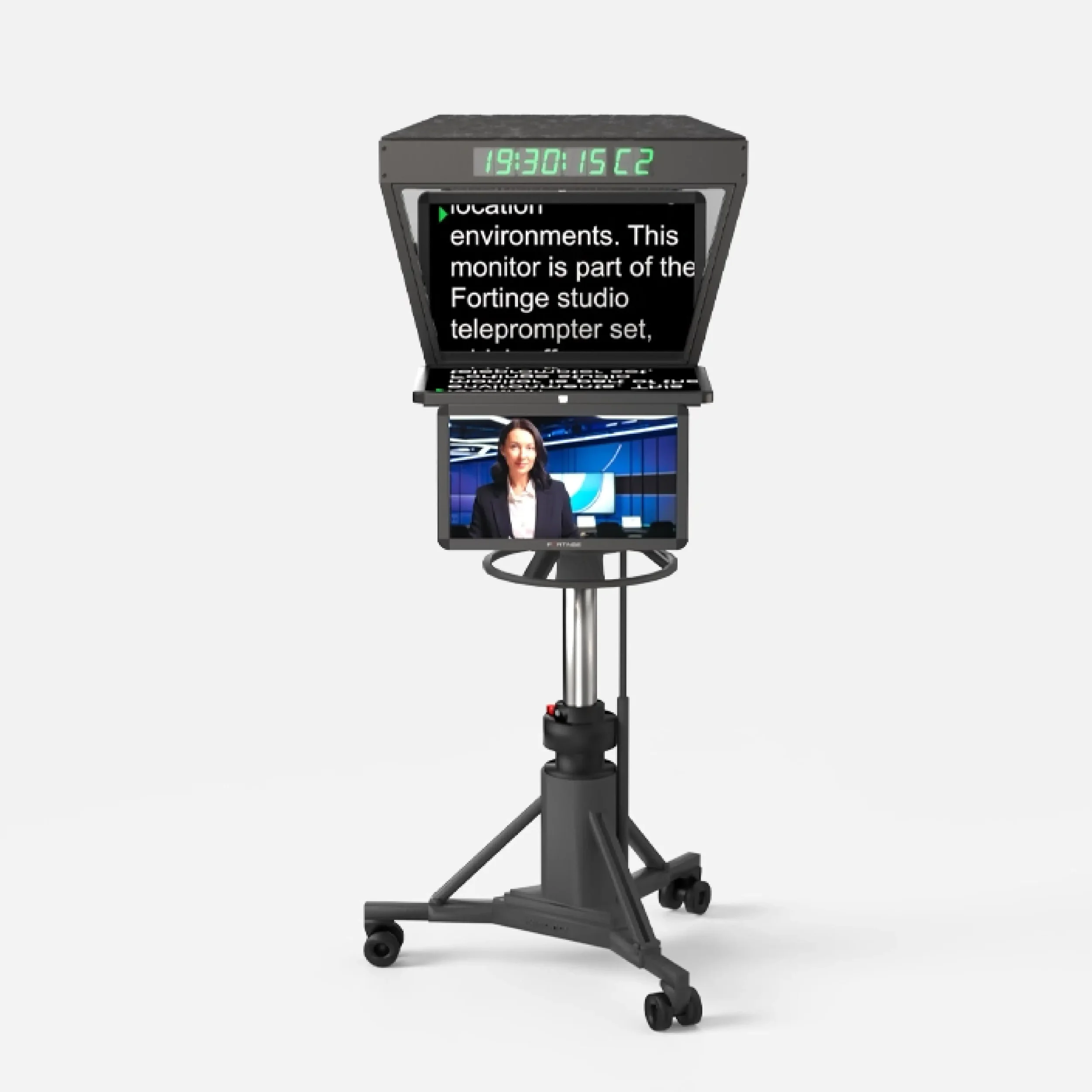 טלפרומפטר 24"  SDI למצלמות Fortinge PTZ  בבהירות גבוהה