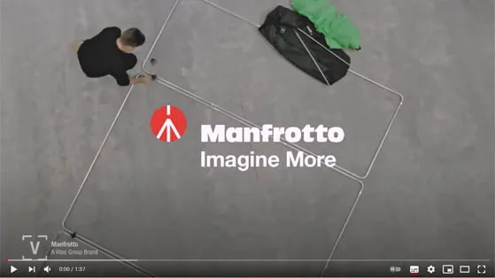 רקע פנורמי ירוק 4X2.9 מטר Manfrotto Chroma Key FX