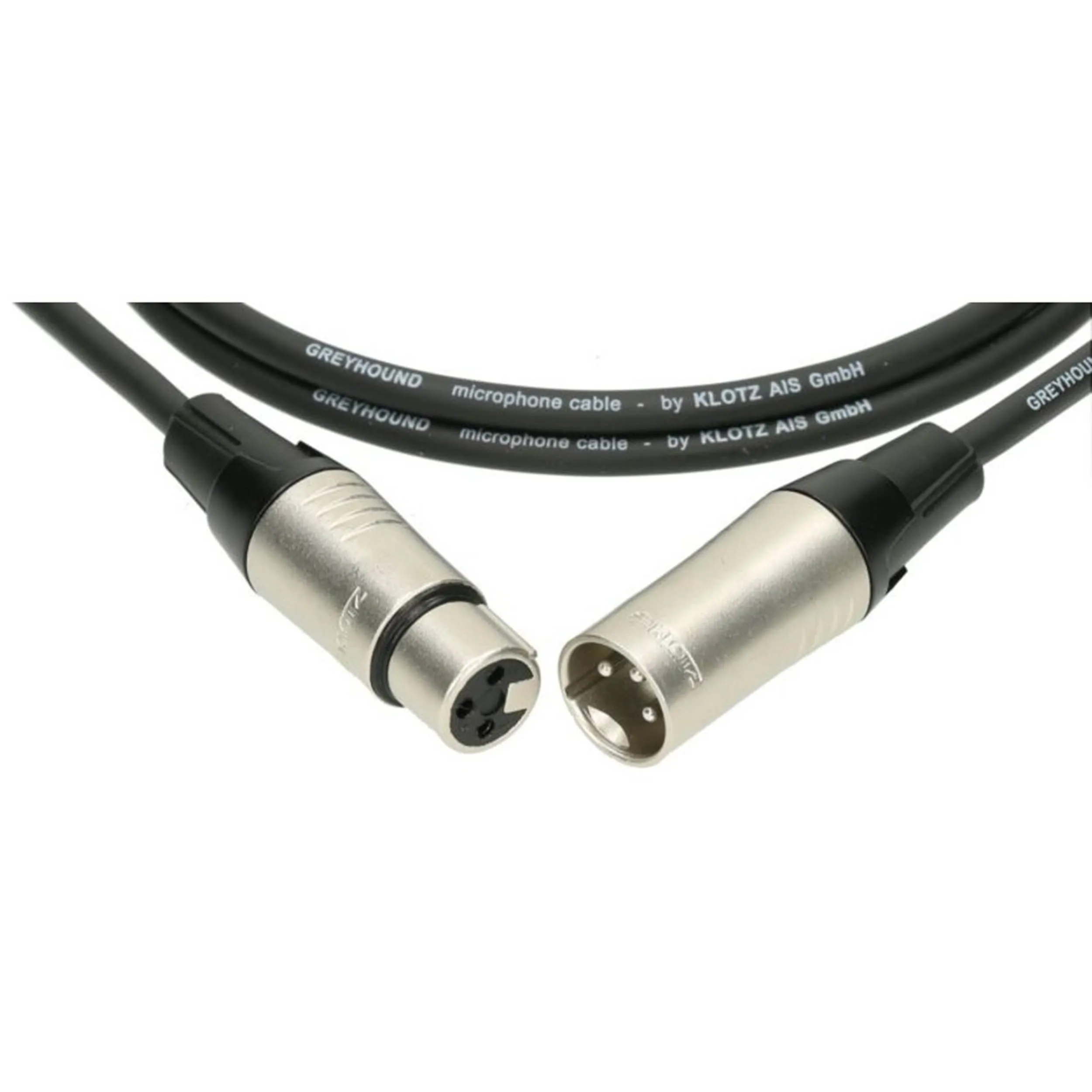 כבל מיקרופון XLR איכותי באורך 3 מטר Klotz GREYHOUND